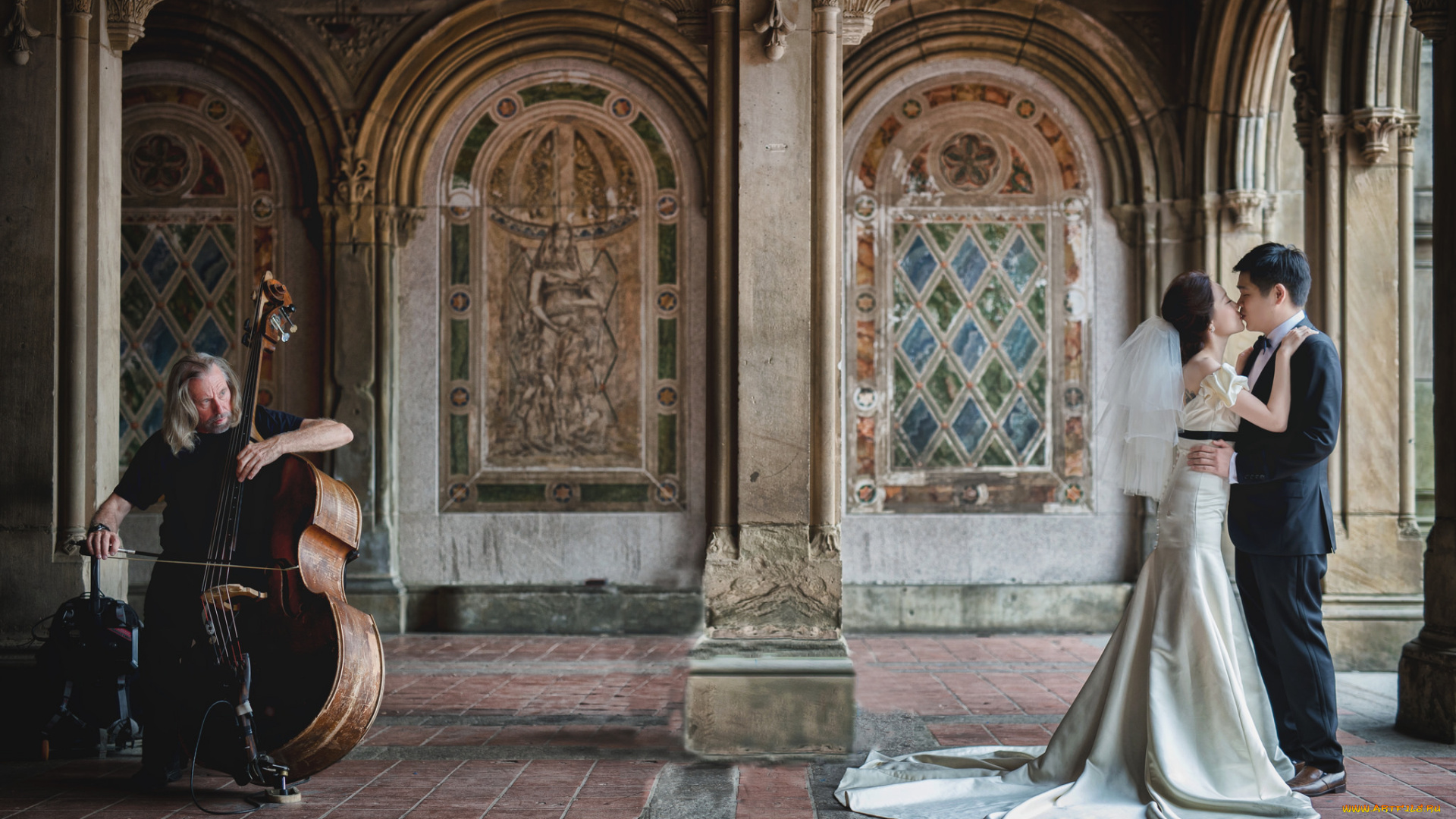 разное, мужчина, женщина, любовь, жених, невеста, пара, музыкант, свадьба, девушка, парень