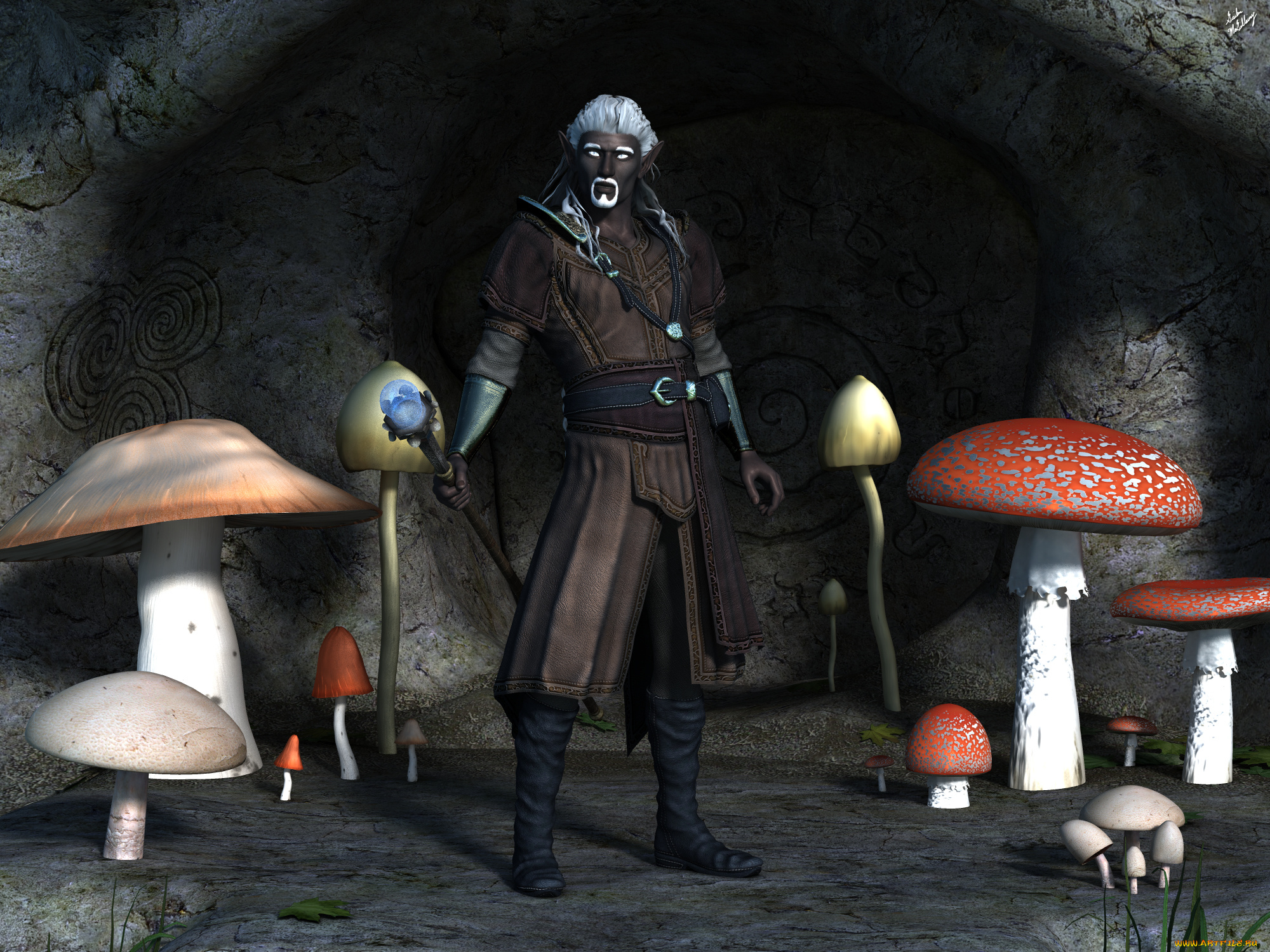 3д, графика, существа, , creatures, фон, взгляд, халк, оружие