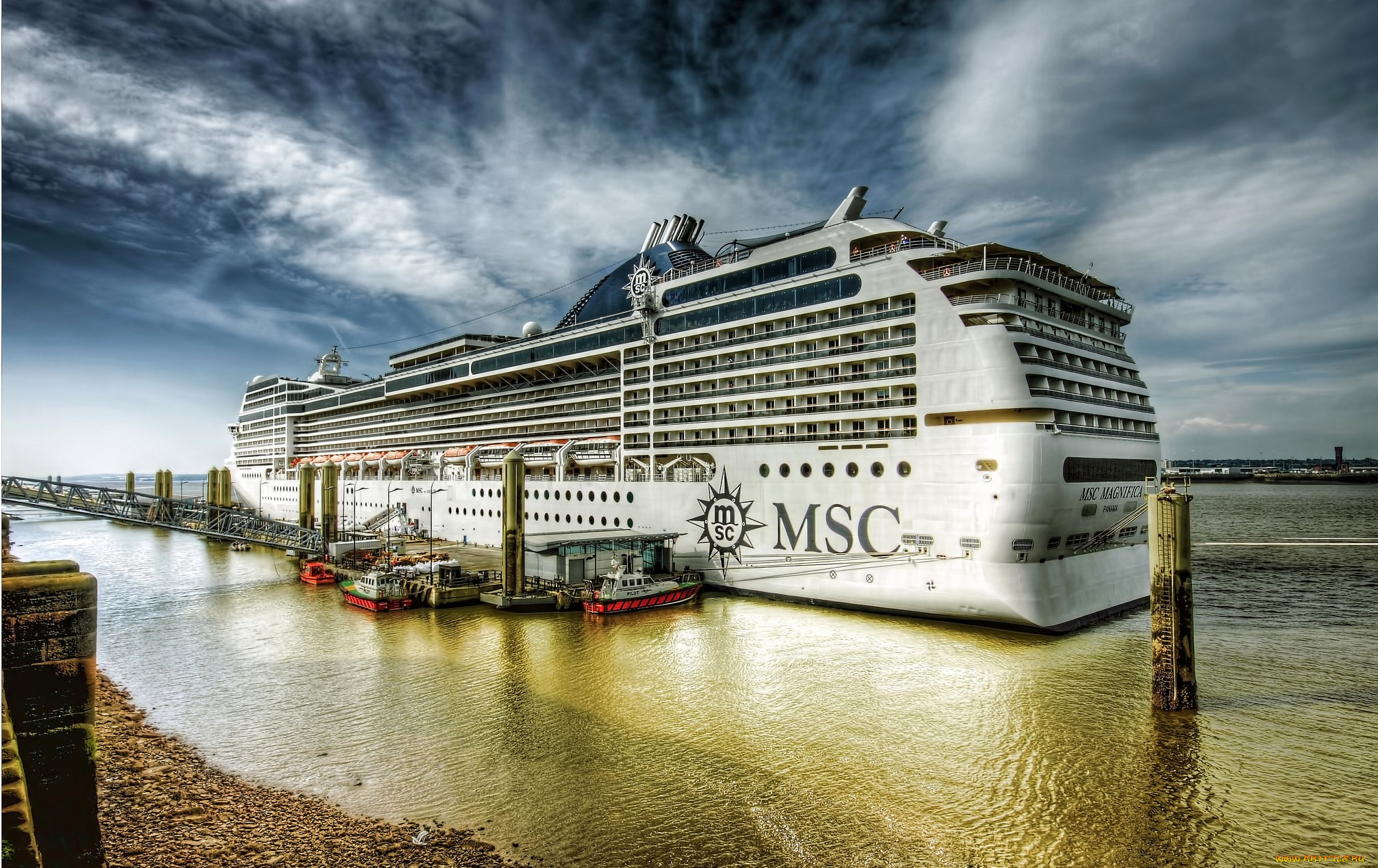 msc, magnifica, корабли, лайнеры, круиз, причал, лайнер, океанский