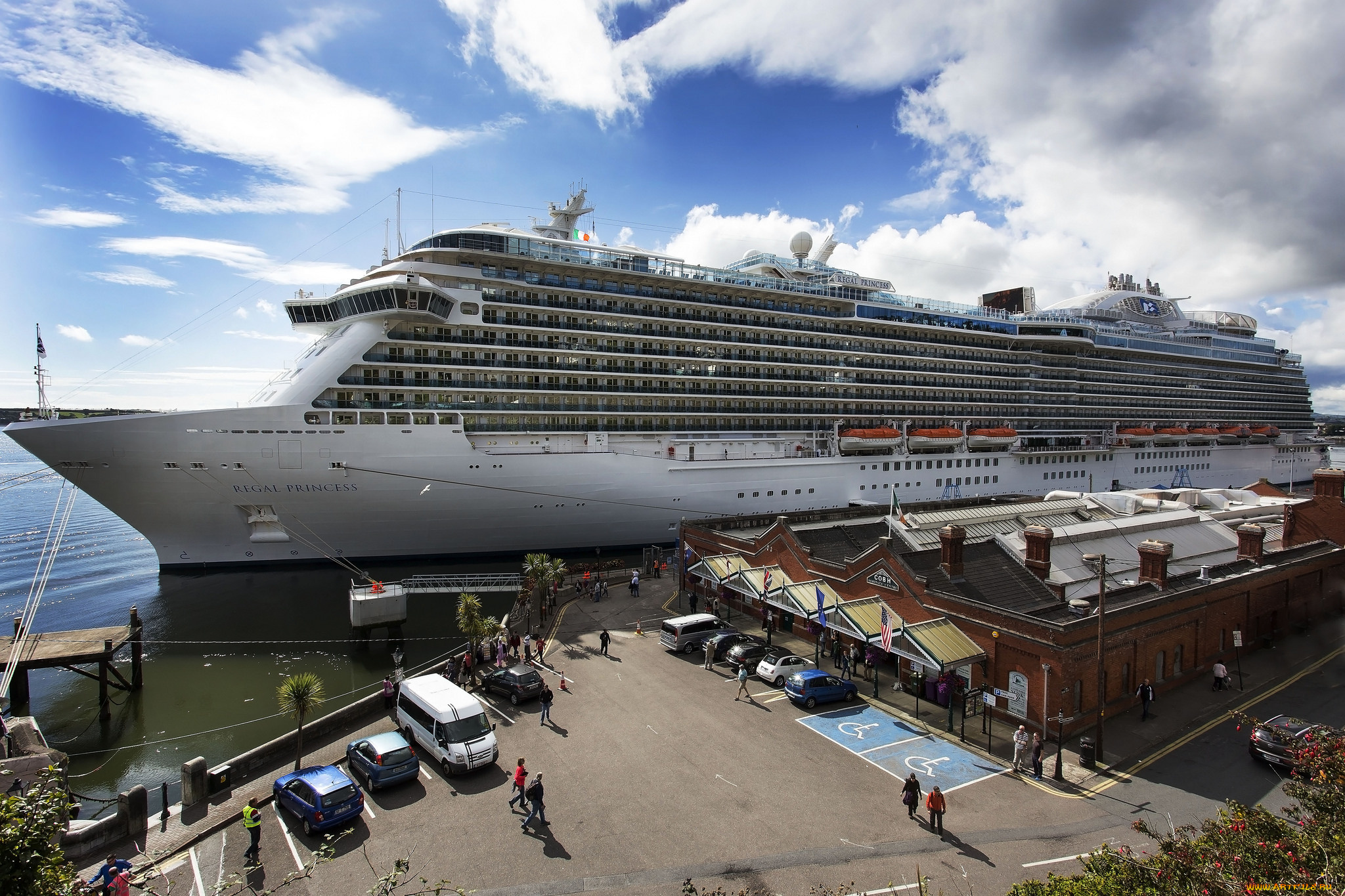 ms, regal, princess, корабли, лайнеры, океанский, лайнер, причал, круиз