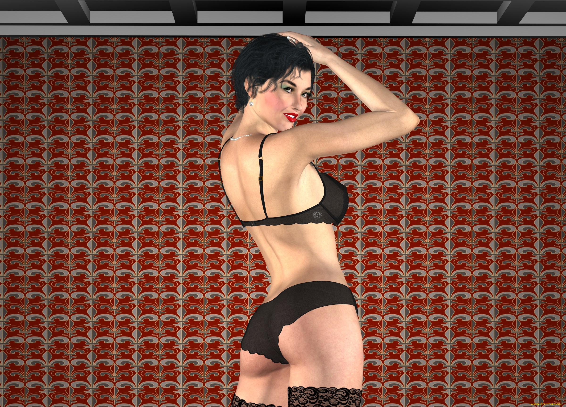 3д, графика, люди, , people, фон, девушка, взгляд, улыбка