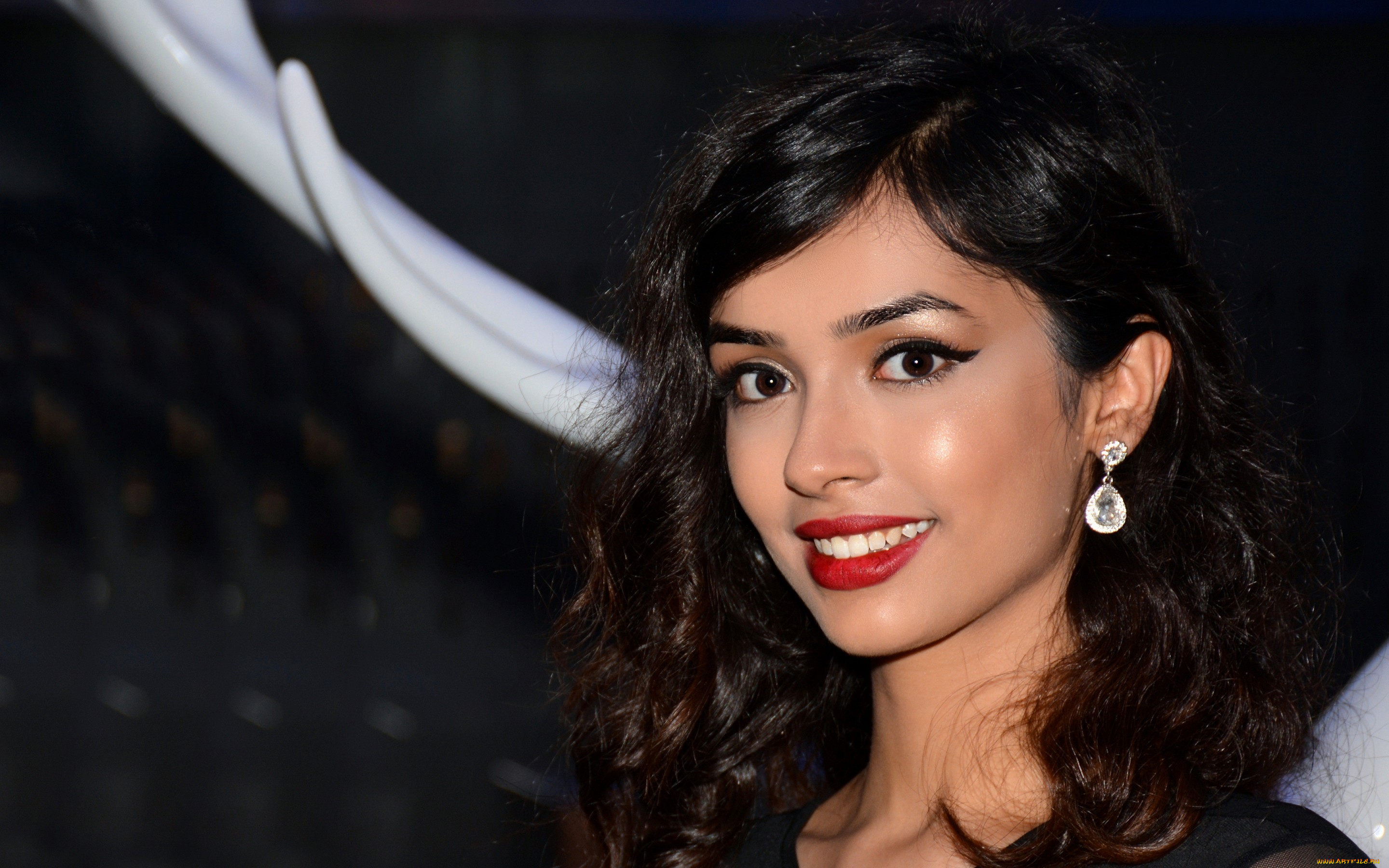 девушки, -unsort, , лица, , портреты, девушка, волосы, брюнетка, милашка, лицо, улыбка