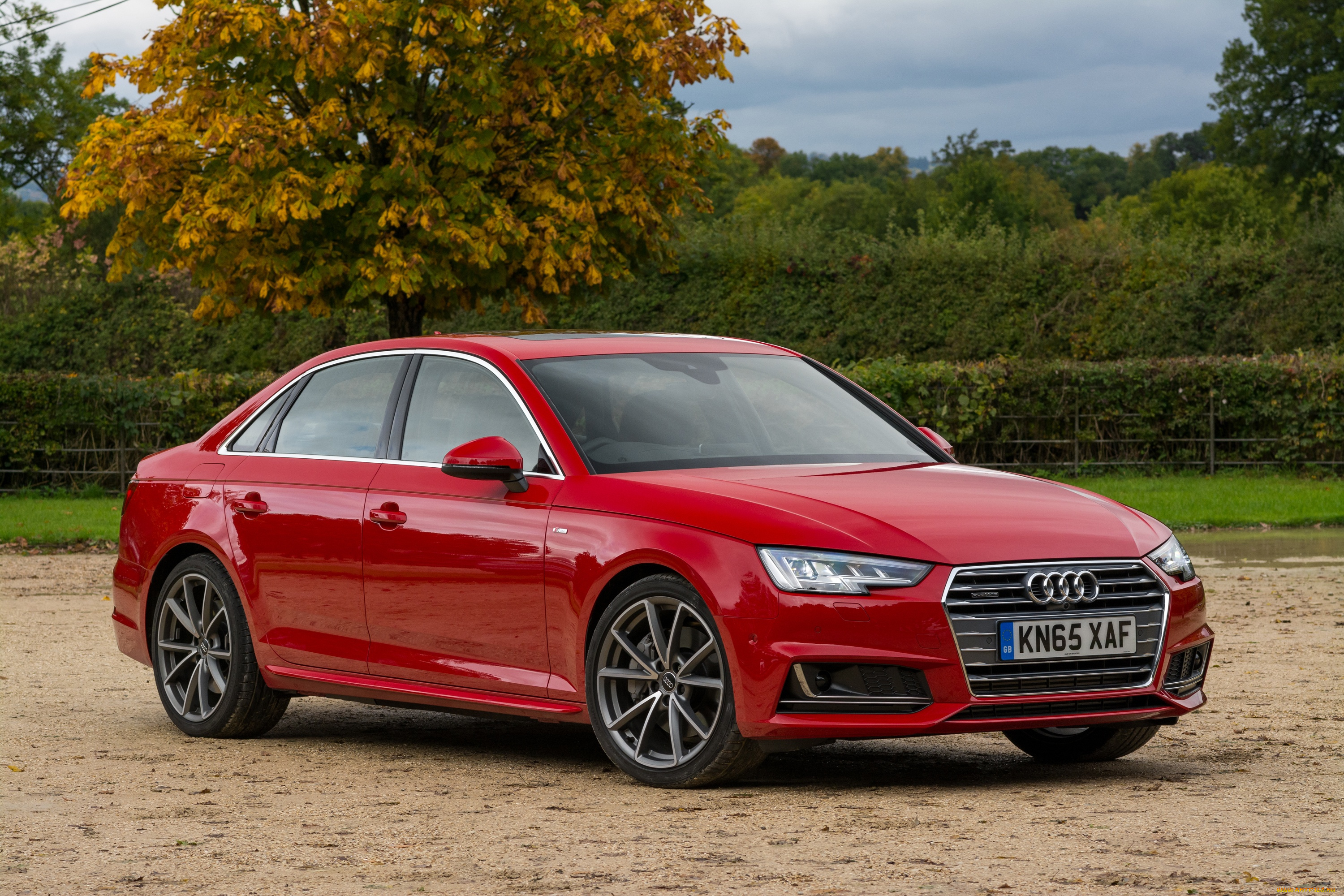 автомобили, audi, uk-spec, s, line, quattro, tdi, a4, красный, 2015г, b9