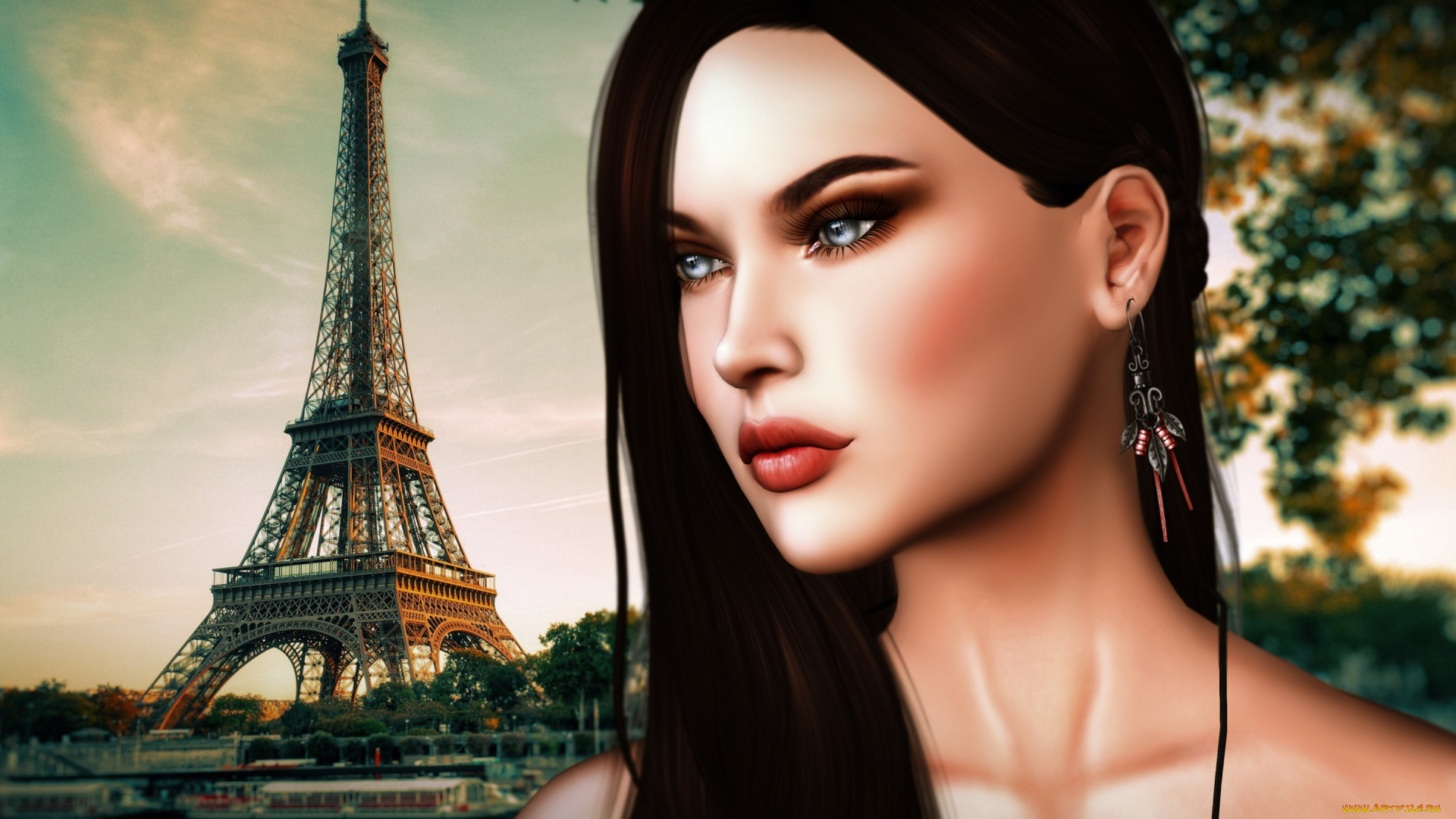 3д, графика, портрет, , portraits, девушка