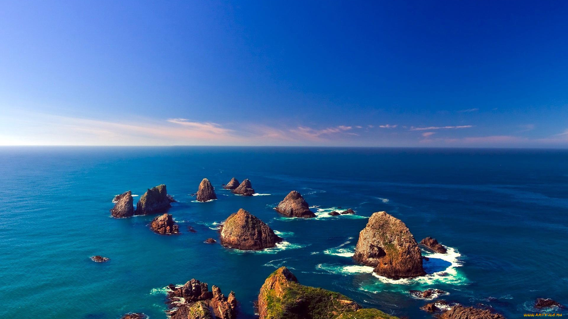 природа, побережье, небо, камни, острова, море