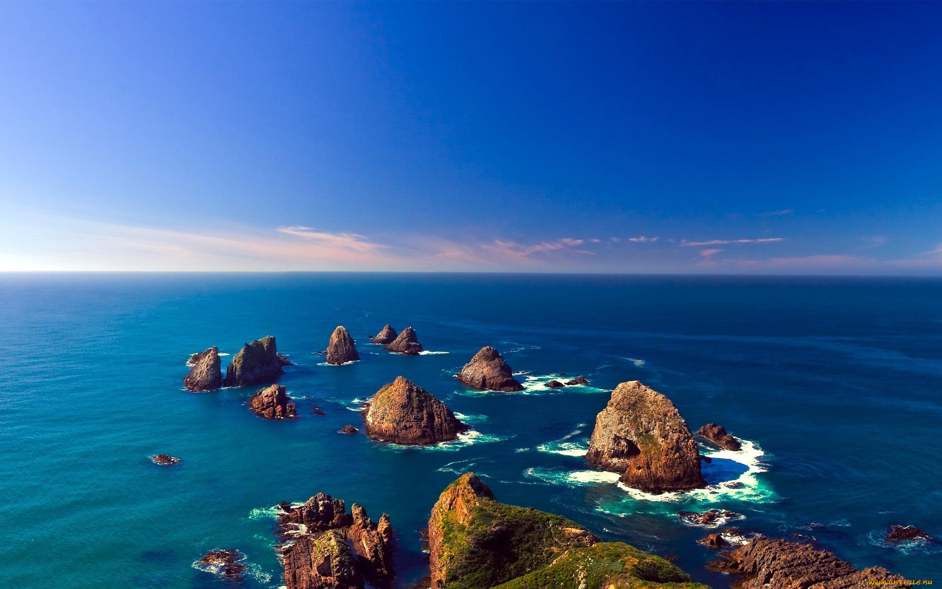 природа, побережье, небо, камни, острова, море