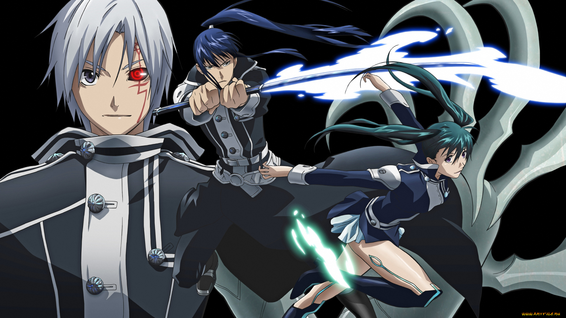 аниме, , gray-man, воин, lenalee, allen, walker, kanda, экзорцист