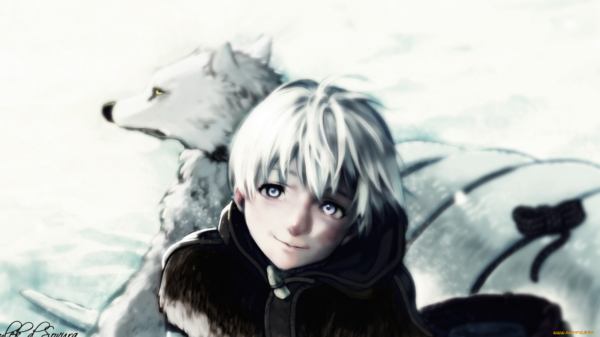 аниме, fumetsu, no, anata, e, shounen, manga, japonese, wolf, bear, snow, fumetsu, no, anata, e, to, you, the, immortal, face, kuma