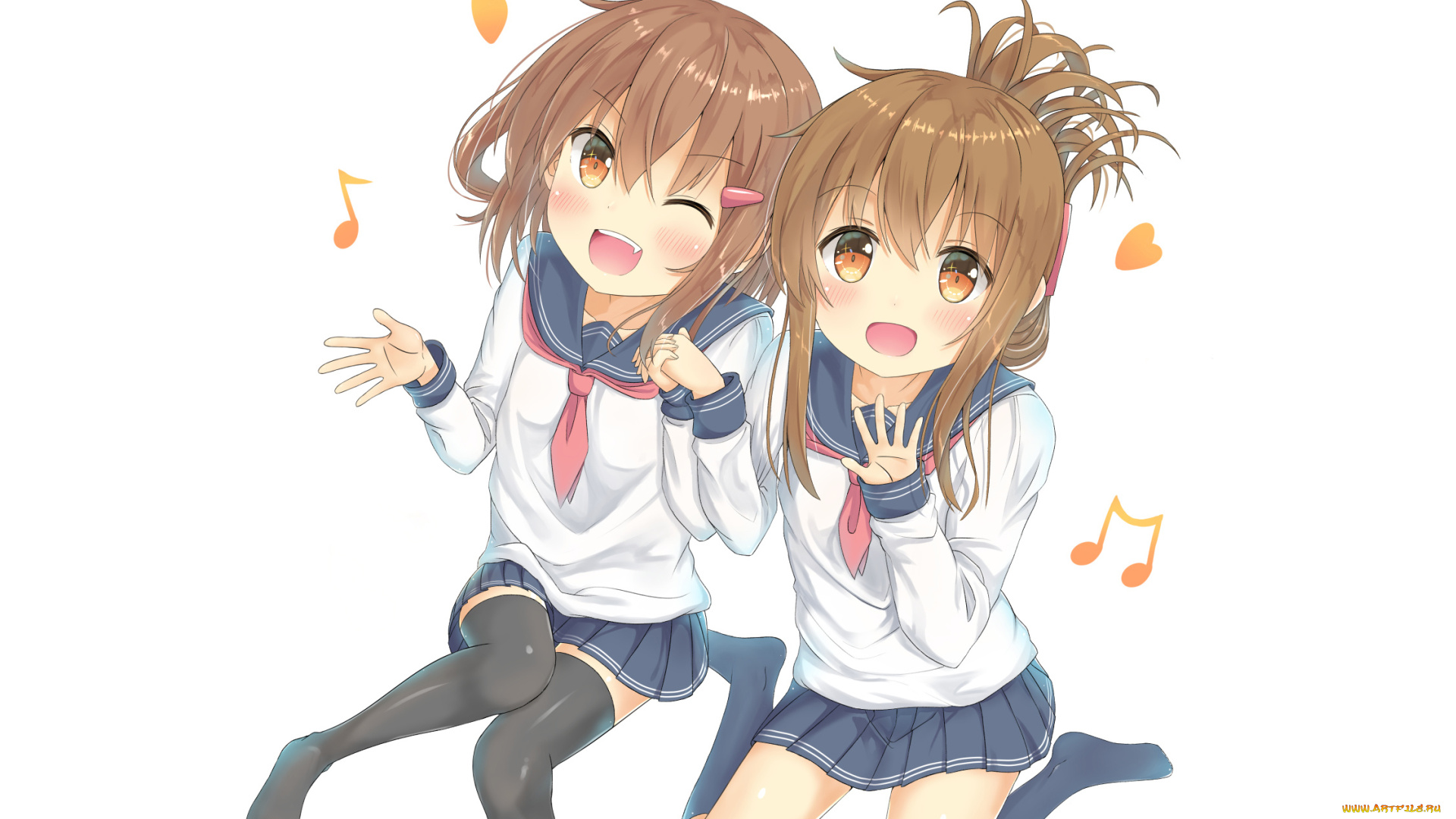 аниме, kantai, collection, фон, взгляд, девушки