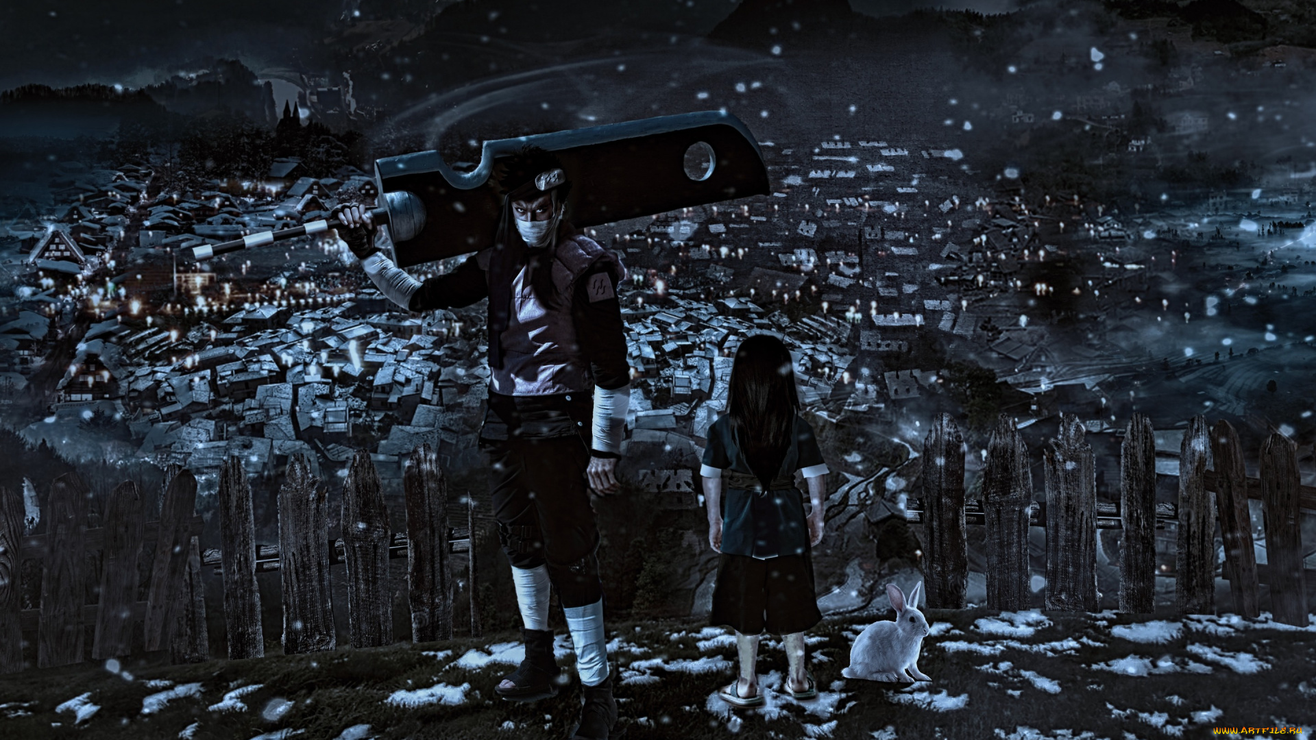 аниме, naruto, shippuden, nukenin, kekkei, genkai, anbu, hakku, zabuza, momochi