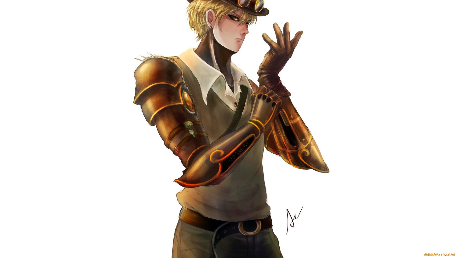 аниме, one, punch, man, генос