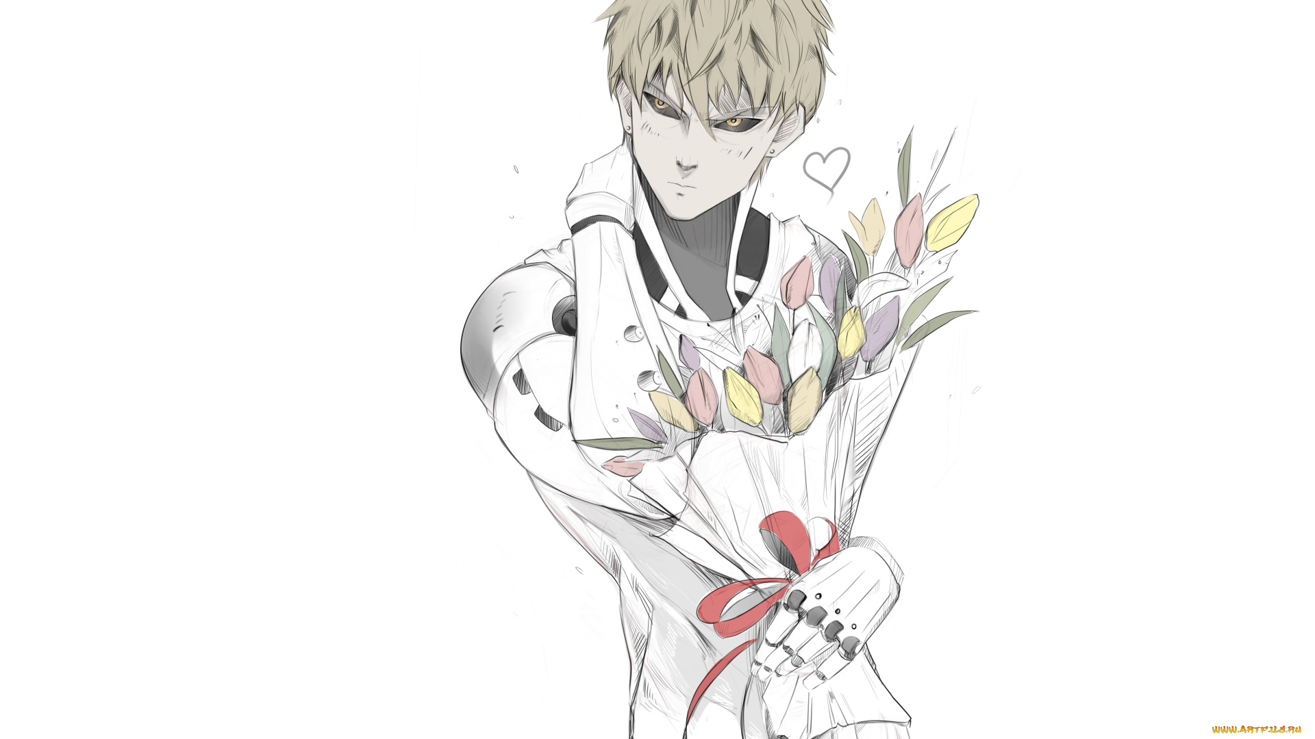 аниме, one, punch, man, генос