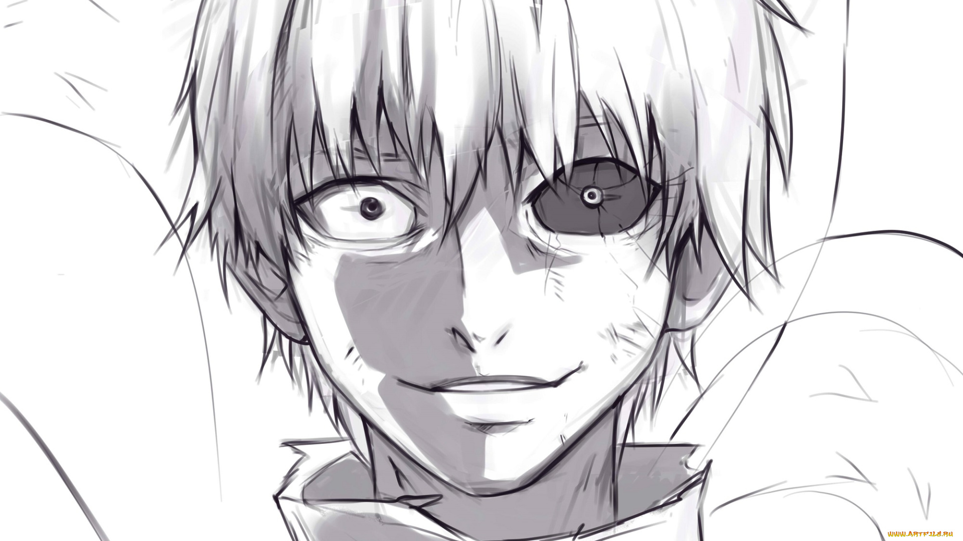 аниме, tokyo, ghoul, kaneki