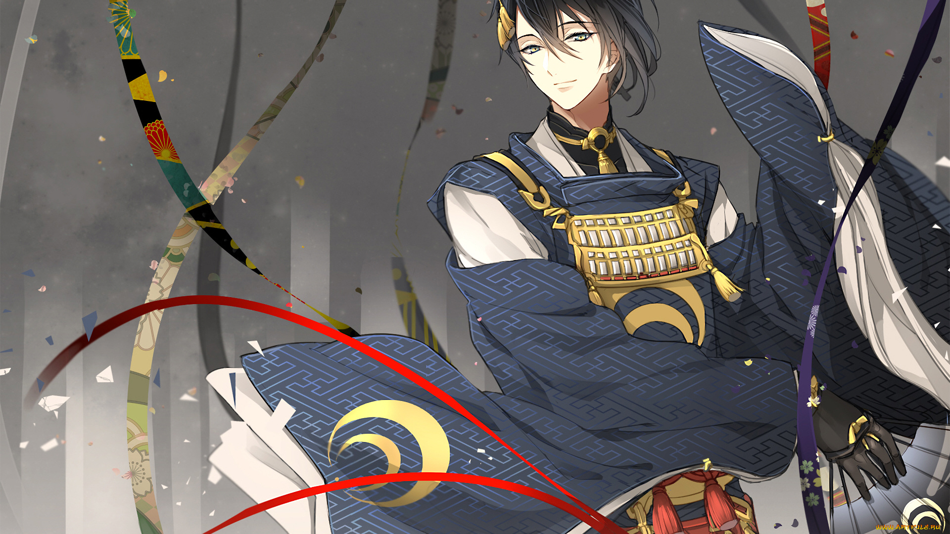 аниме, touken, ranbu, танец, мечей