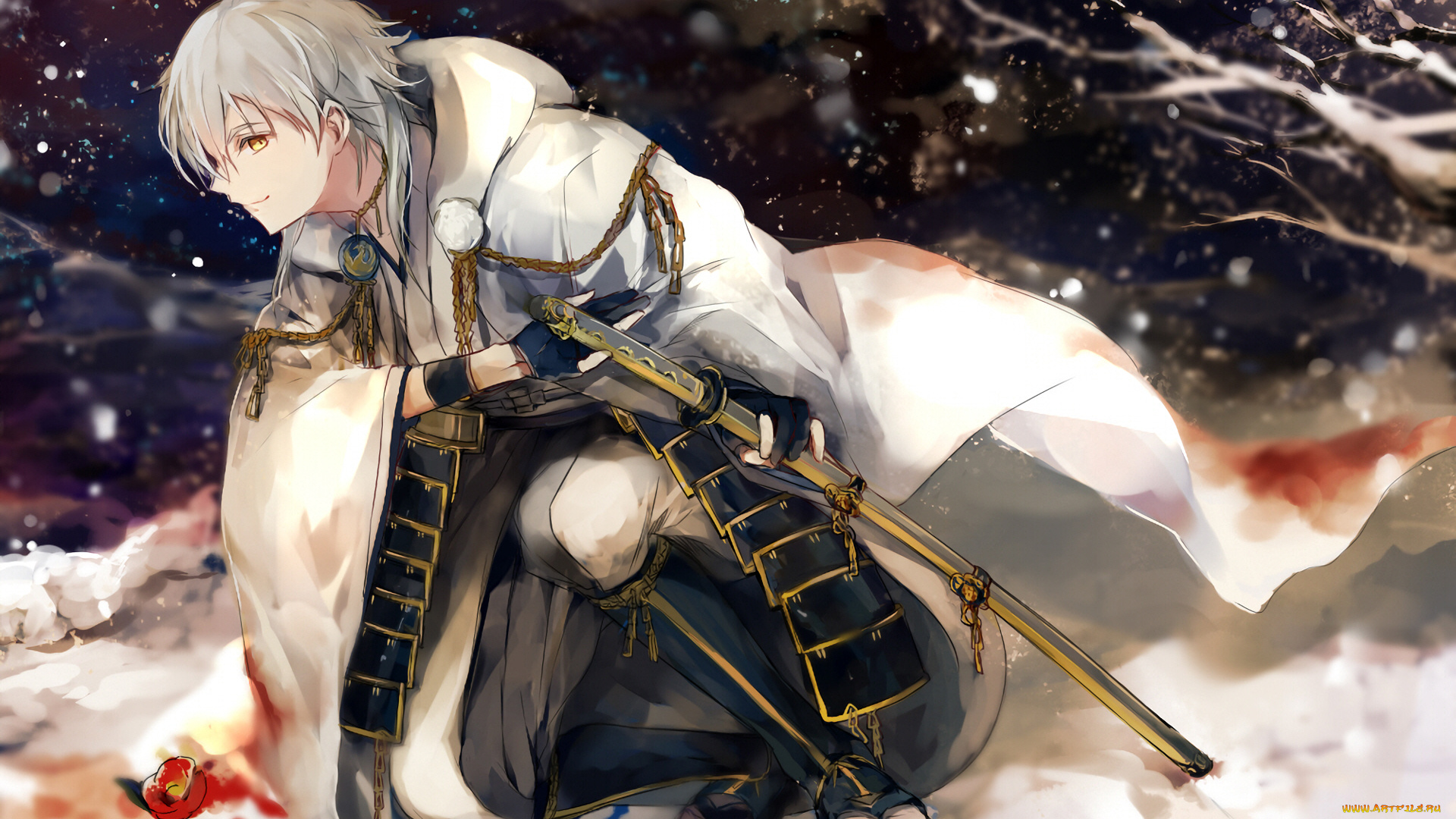 аниме, touken, ranbu, танец, мечей