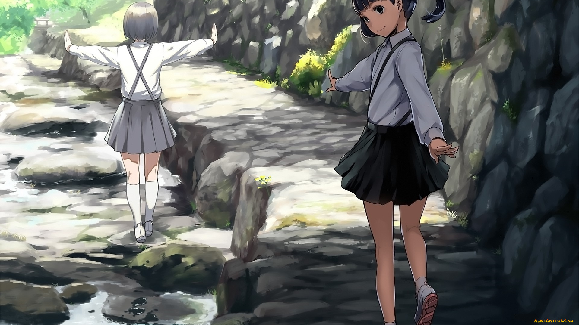 аниме, unknown, , другое, фон, взгляд, девушка