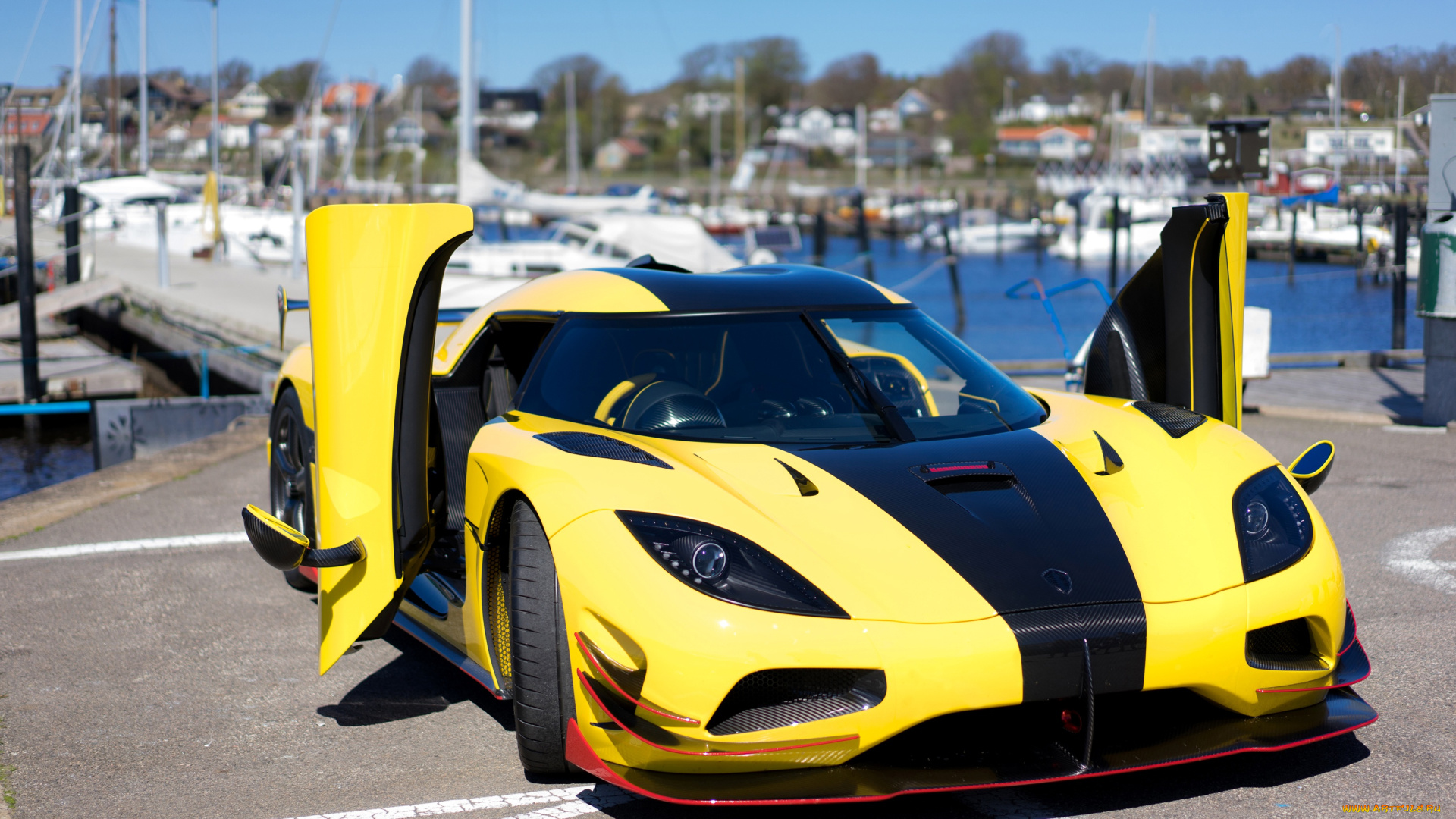 автомобили, koenigsegg, двери, желтый, суперкар, agera, rs, ml