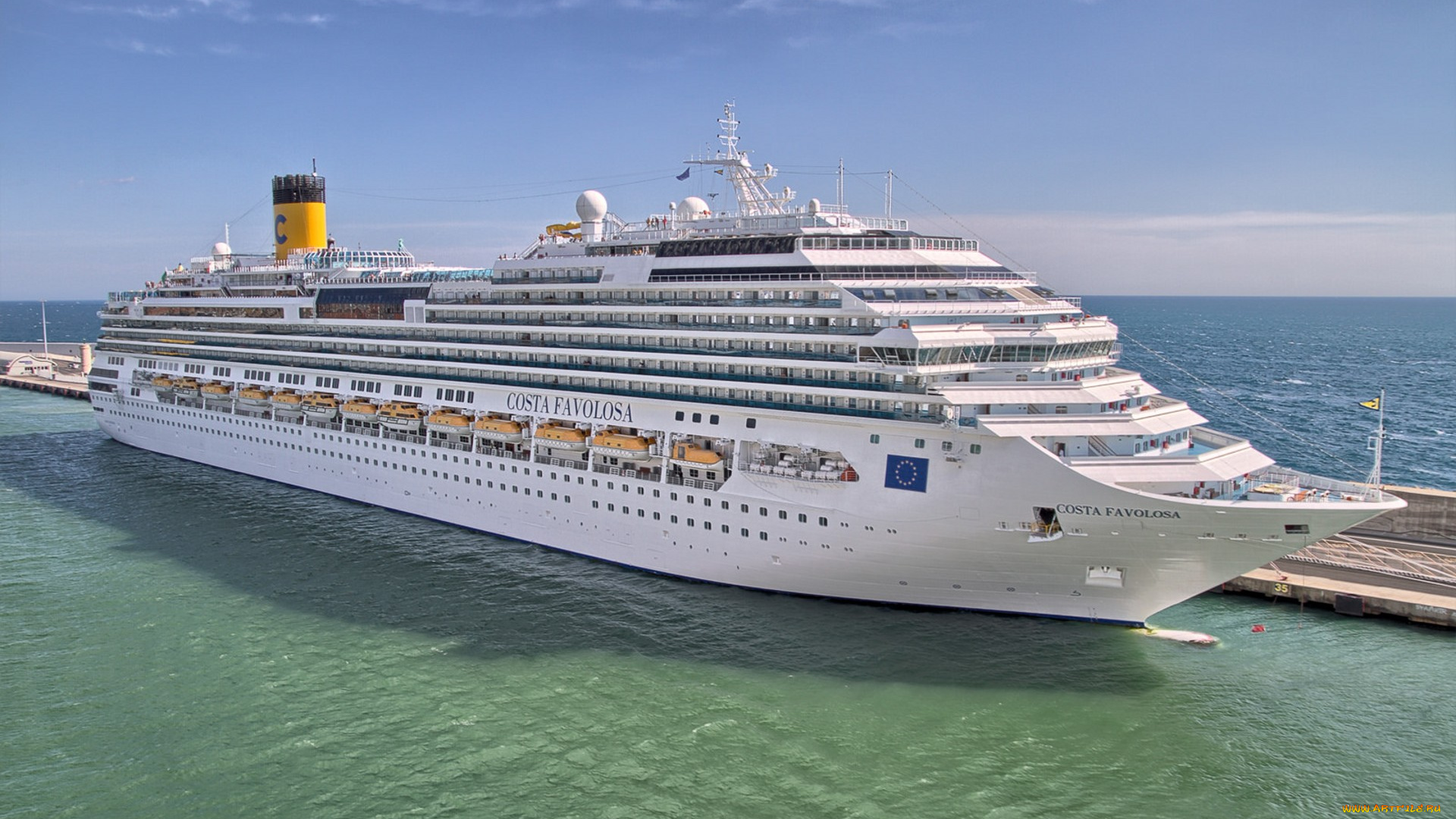 costa, favolosa, корабли, лайнеры, круиз, лайнер