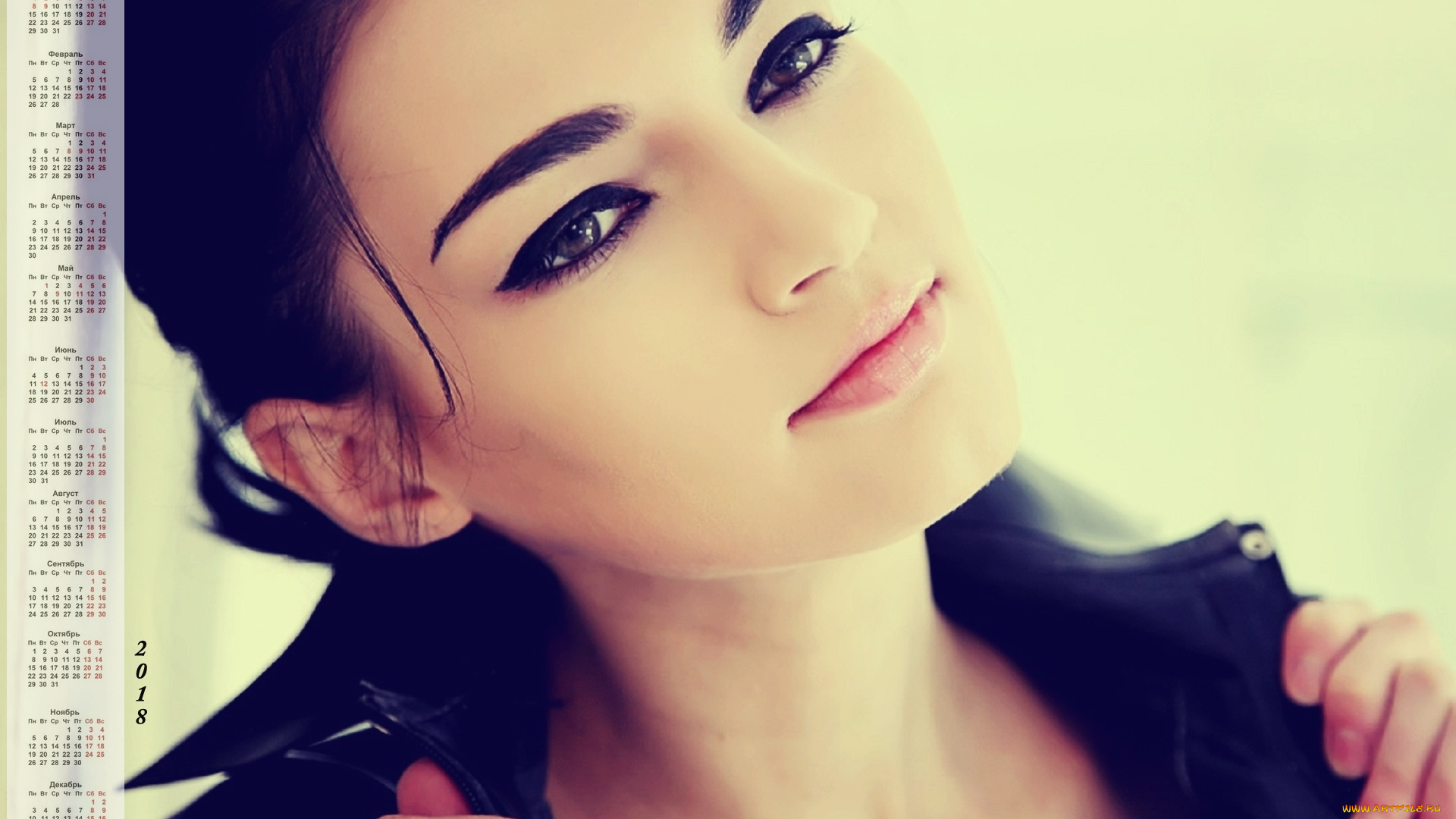 календари, девушки, лицо