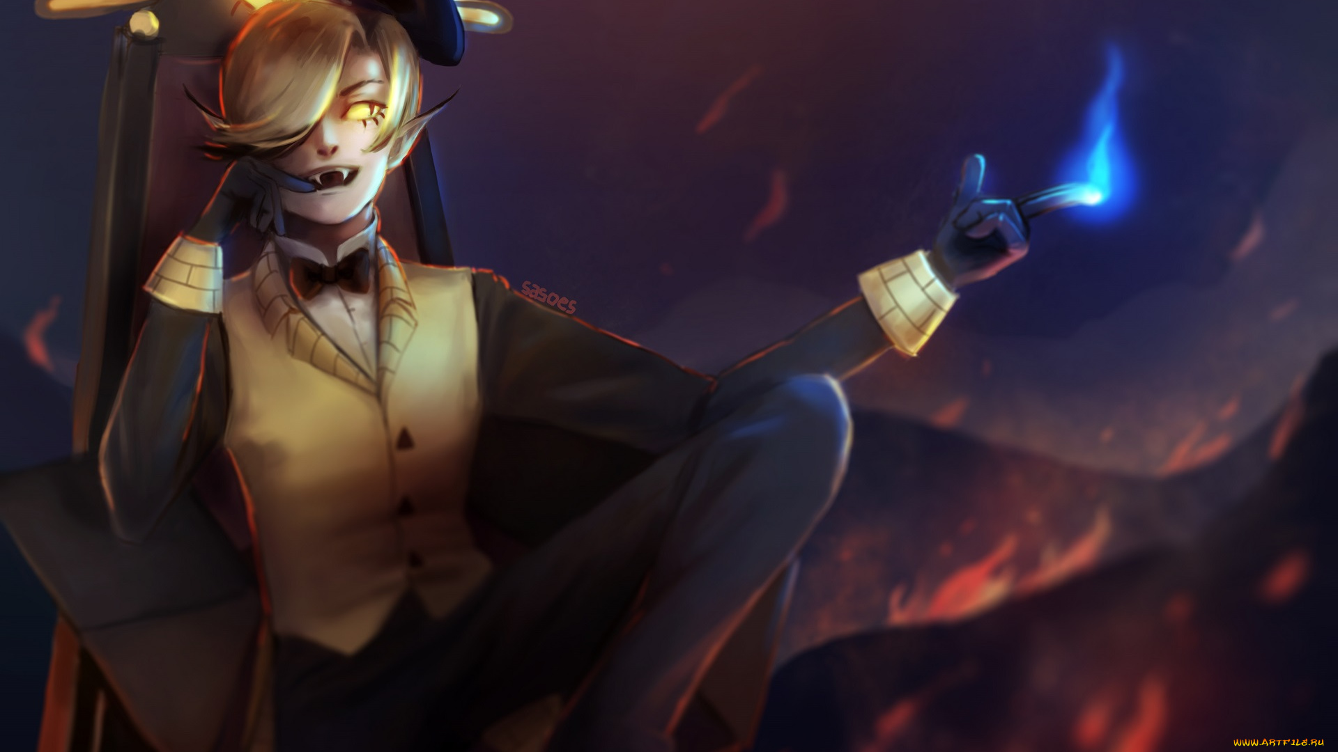 мультфильмы, gravity, falls, арт, демон, билл, шифр