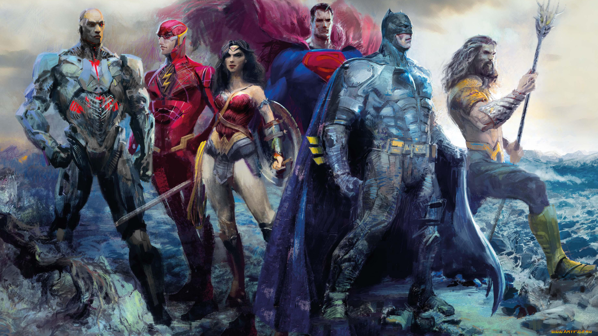 рисованное, кино, justice, league