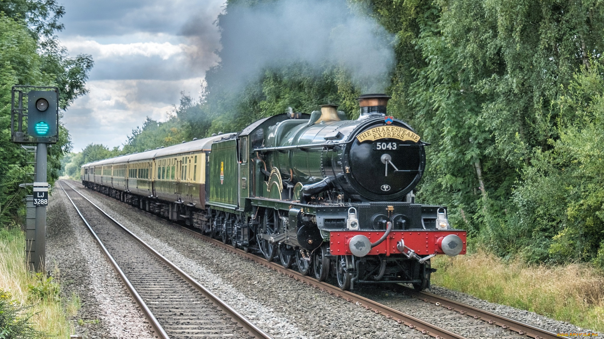 техника, паровозы, локомотив, состав