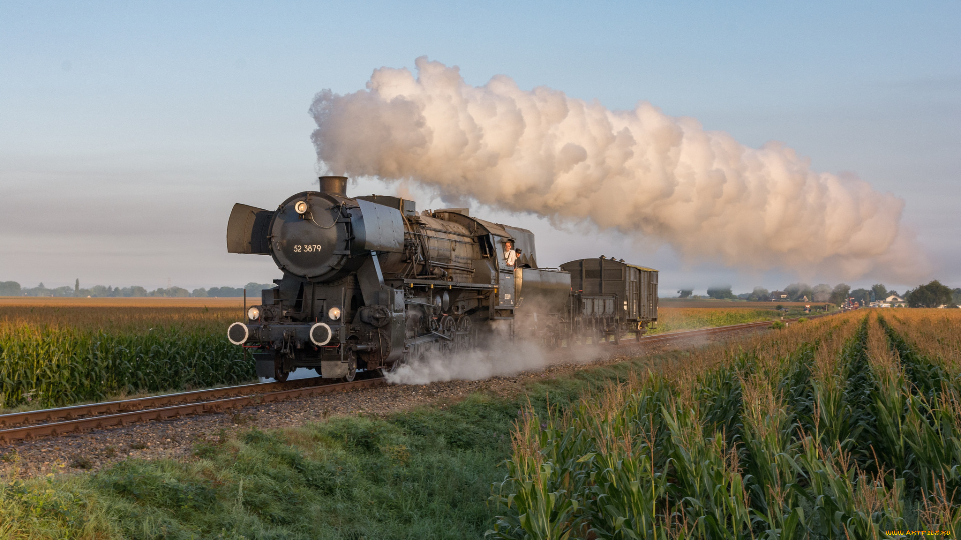 техника, паровозы, состав, локомотив