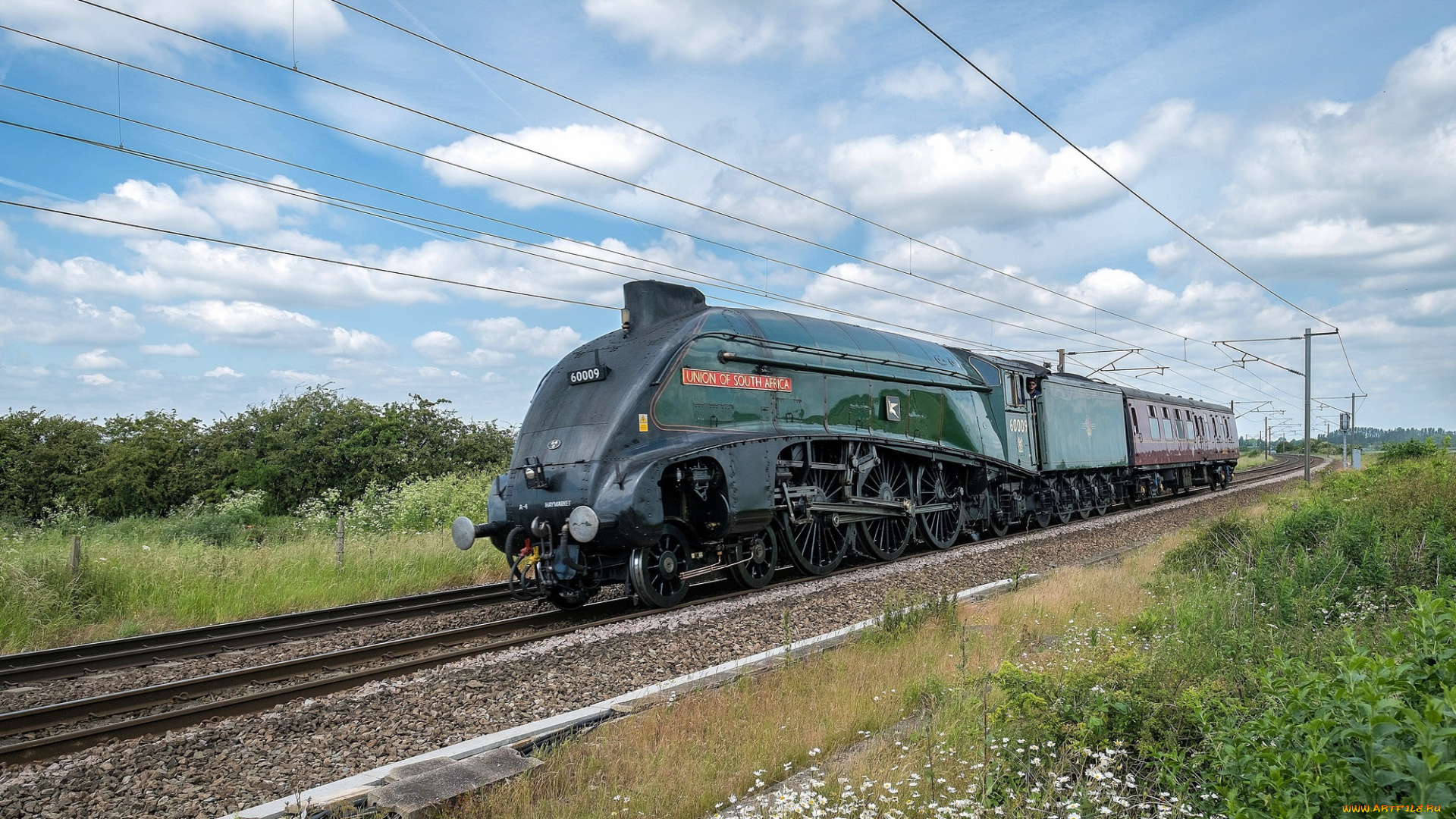 техника, паровозы, состав, локомотив