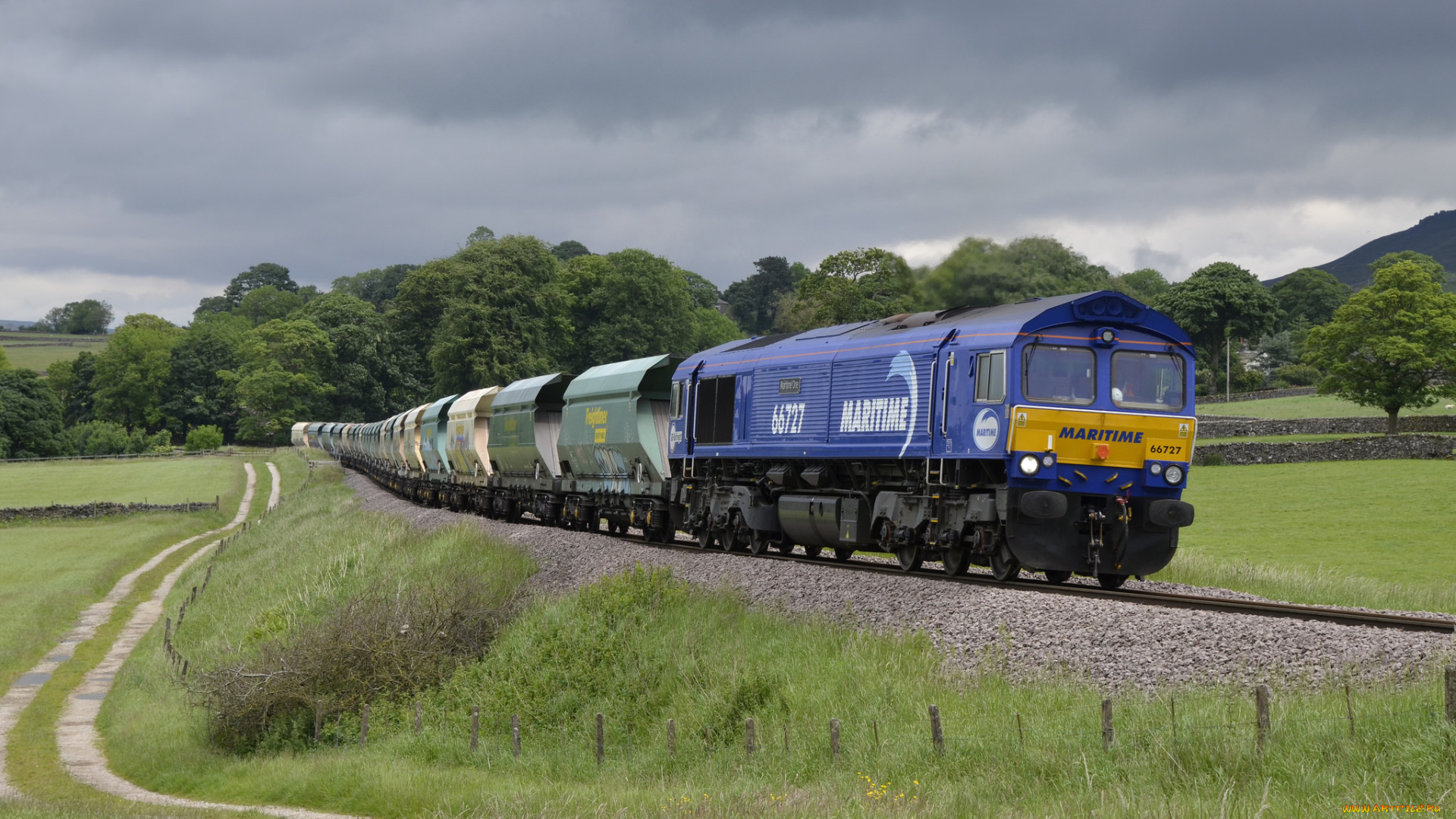 техника, поезда, локомотив, состав