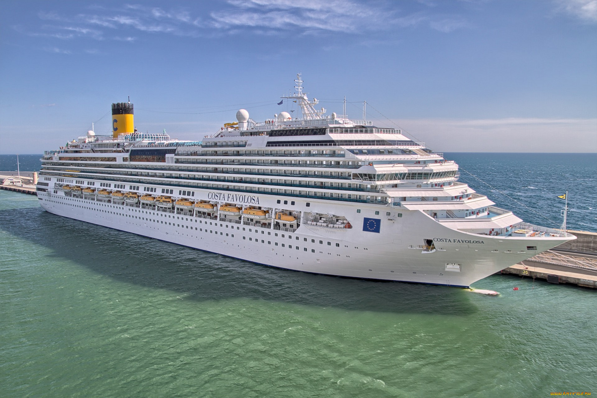 costa, favolosa, корабли, лайнеры, круиз, лайнер