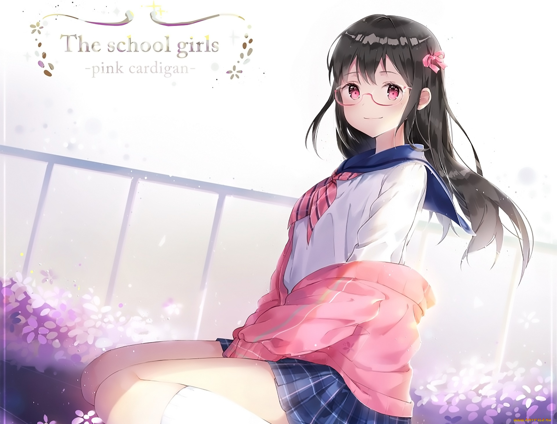 аниме, unknown, , другое, фон, взгляд, девушка