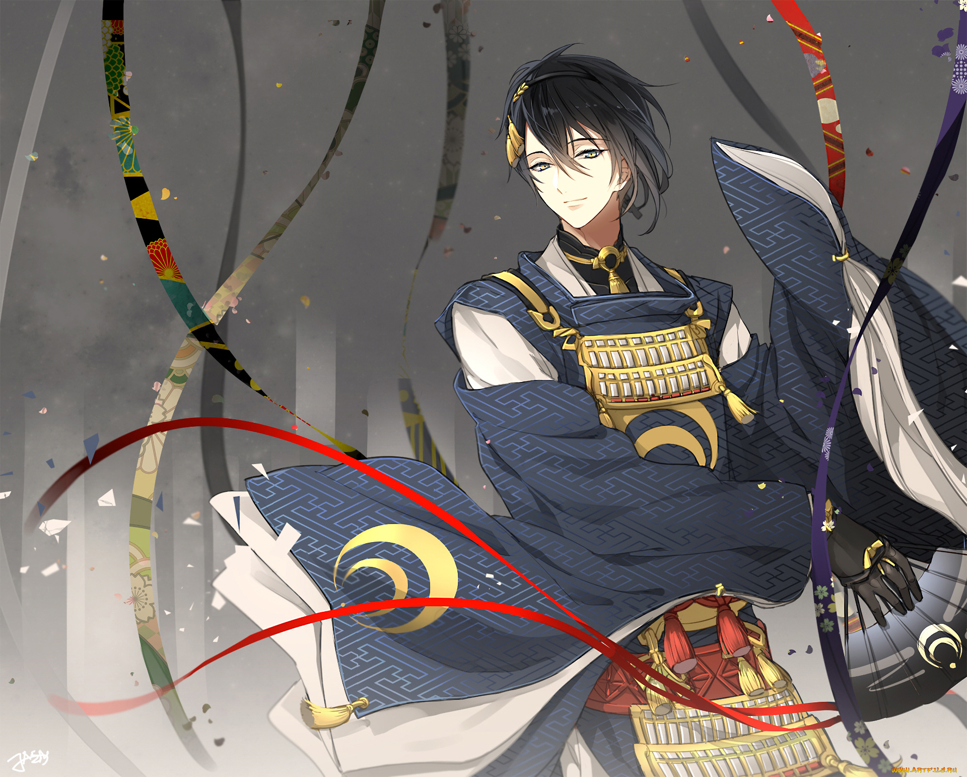 аниме, touken, ranbu, танец, мечей