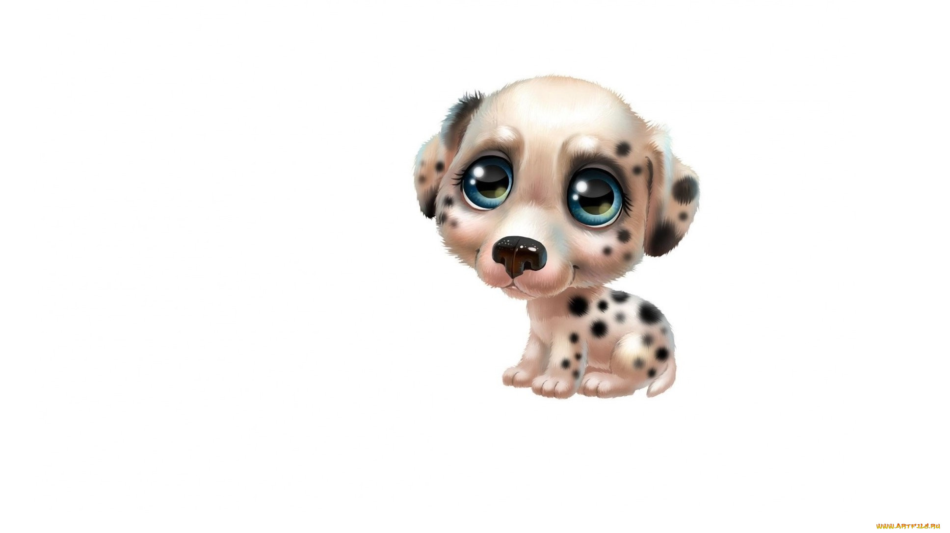 рисованное, животные, собачка, милая