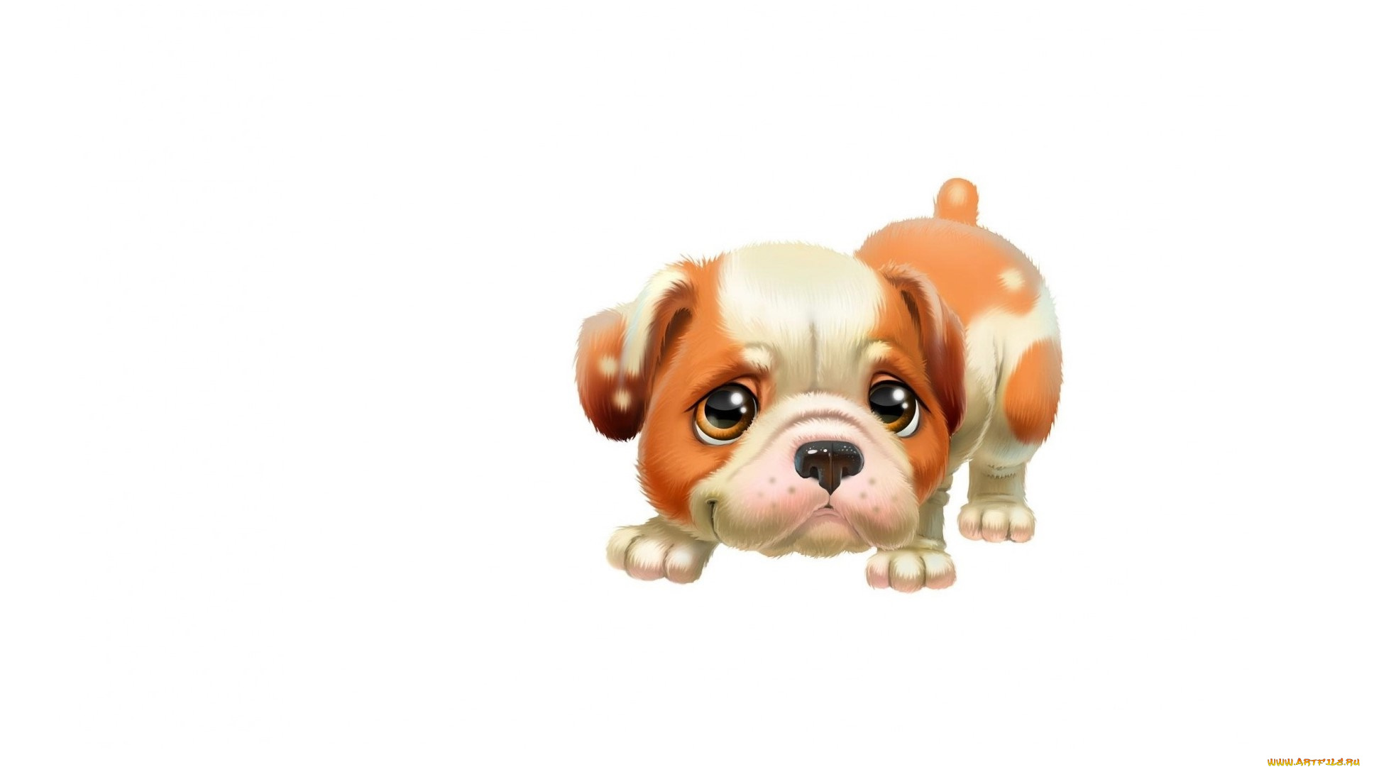 рисованное, животные, собачка, милая