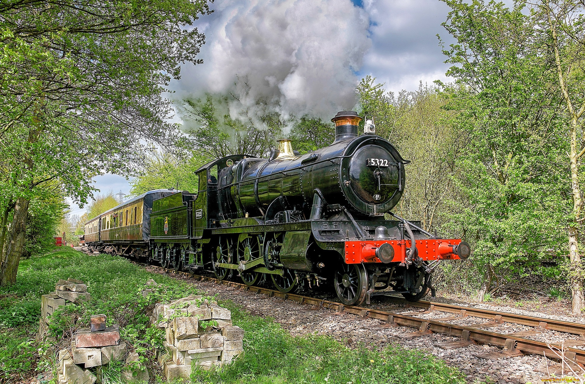 техника, паровозы, состав, локомотив