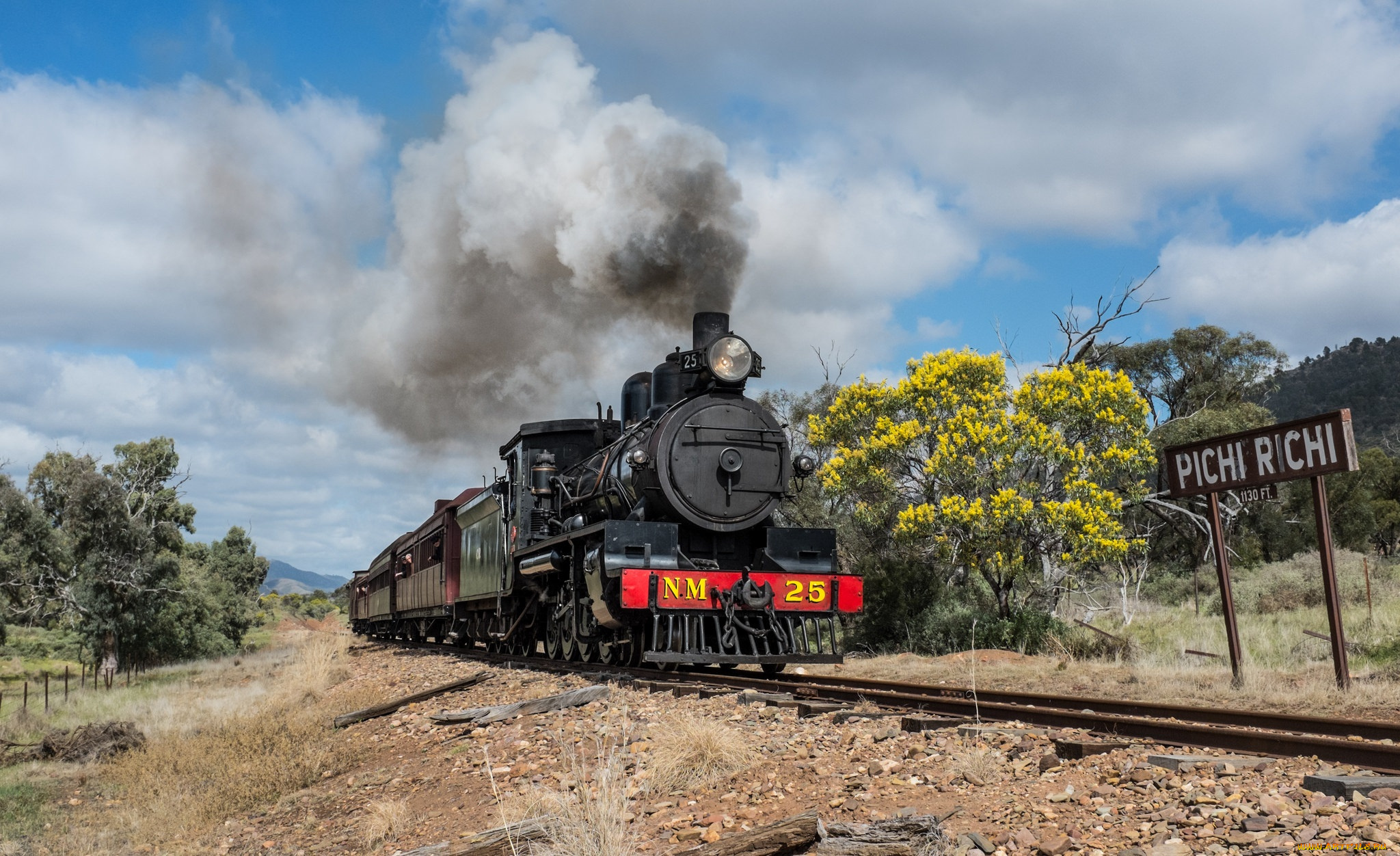 техника, паровозы, состав, локомотив