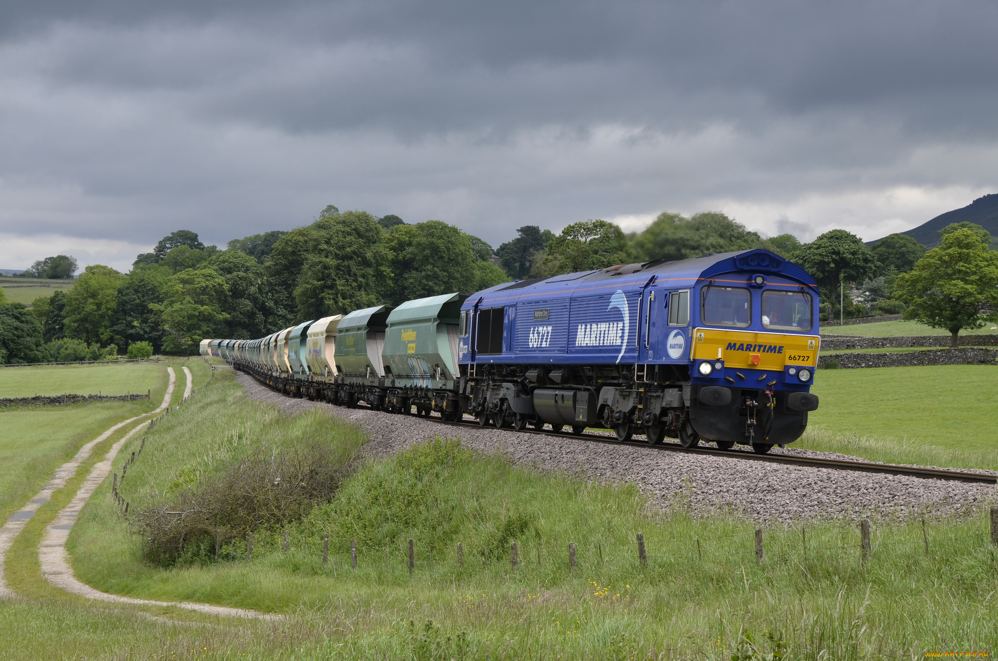 техника, поезда, локомотив, состав