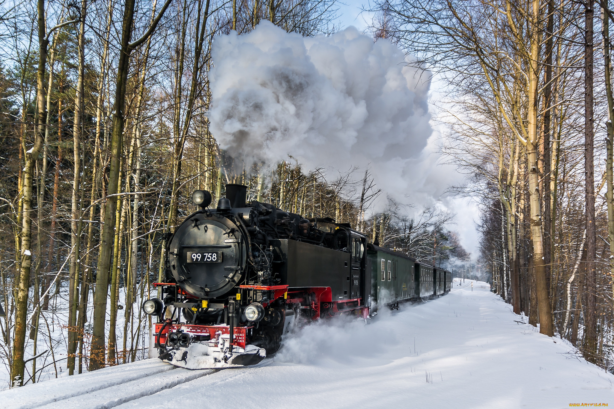 техника, паровозы, состав, локомотив