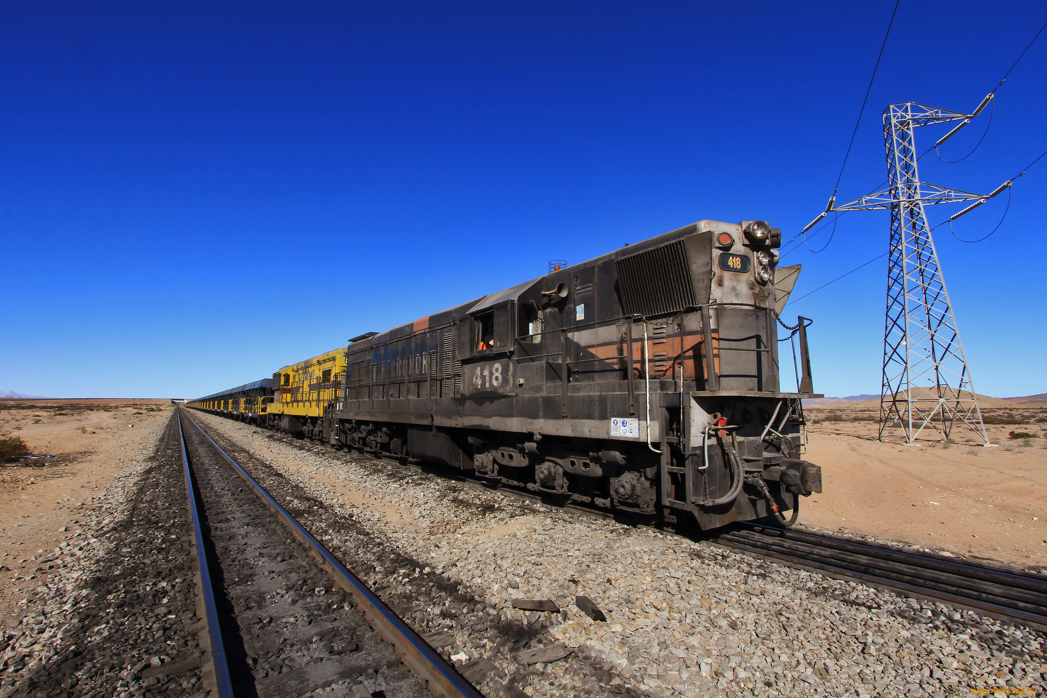 техника, поезда, локомотив, состав