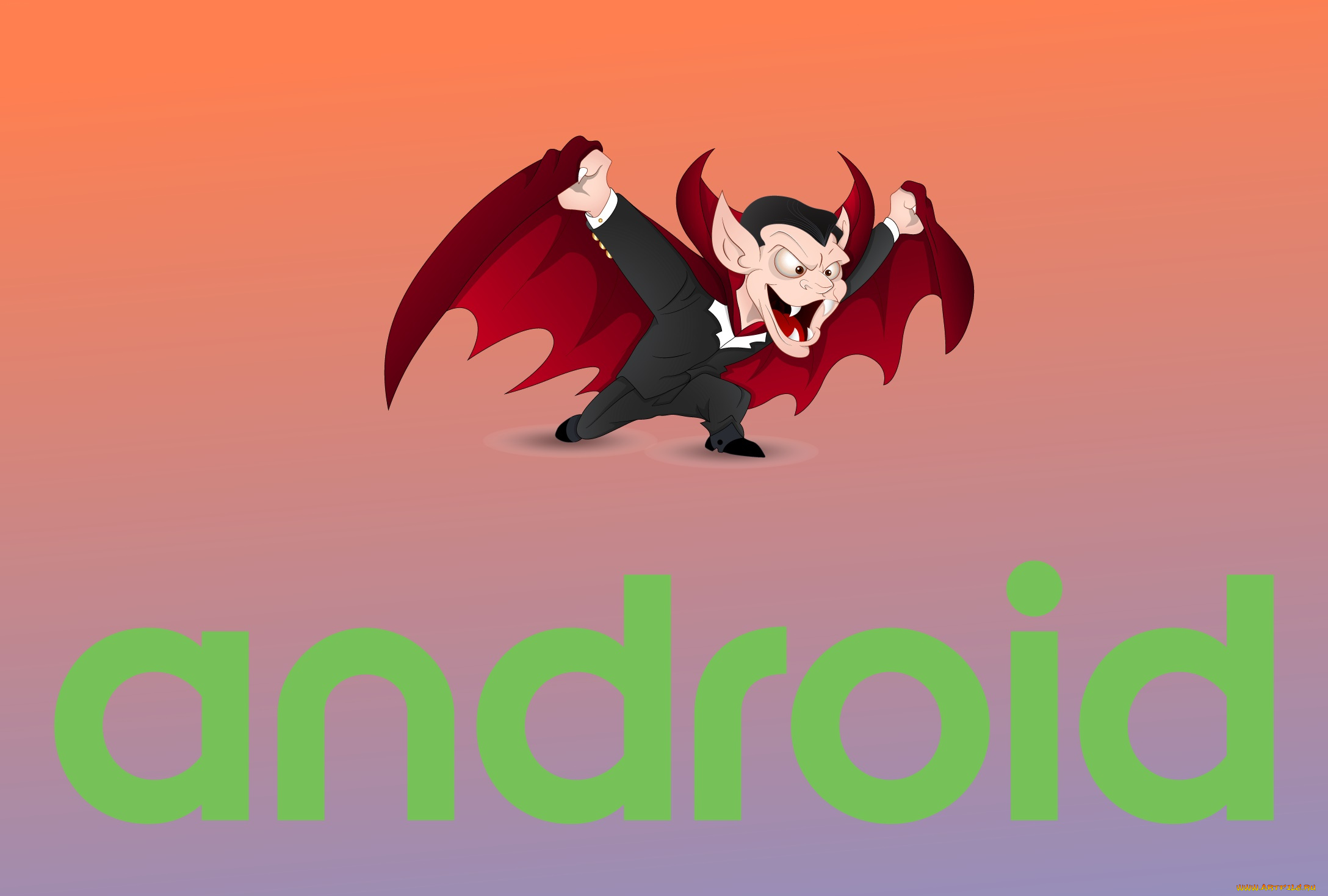 компьютеры, android, логотип, фон