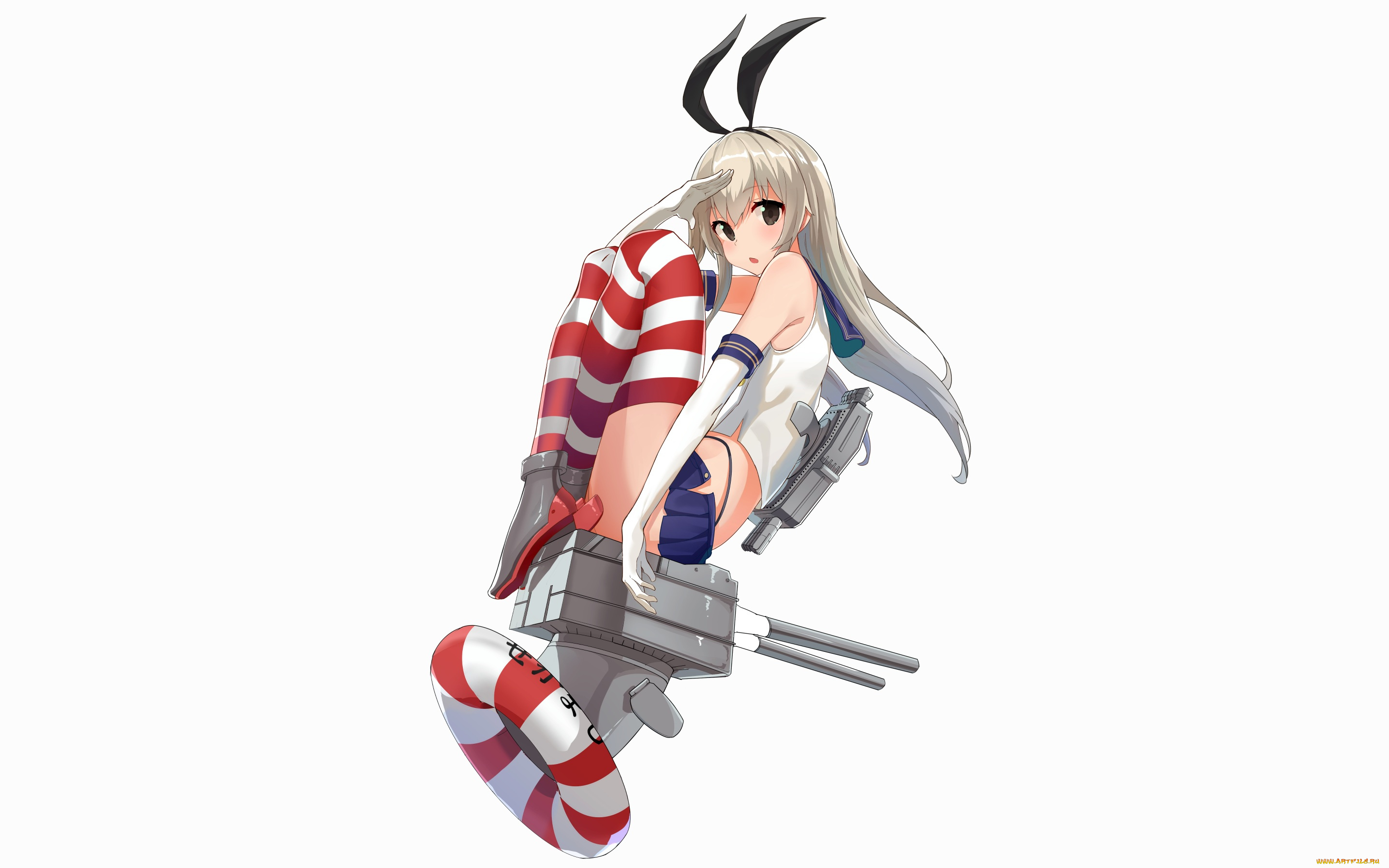 аниме, kantai, collection, фон, взгляд, девушка