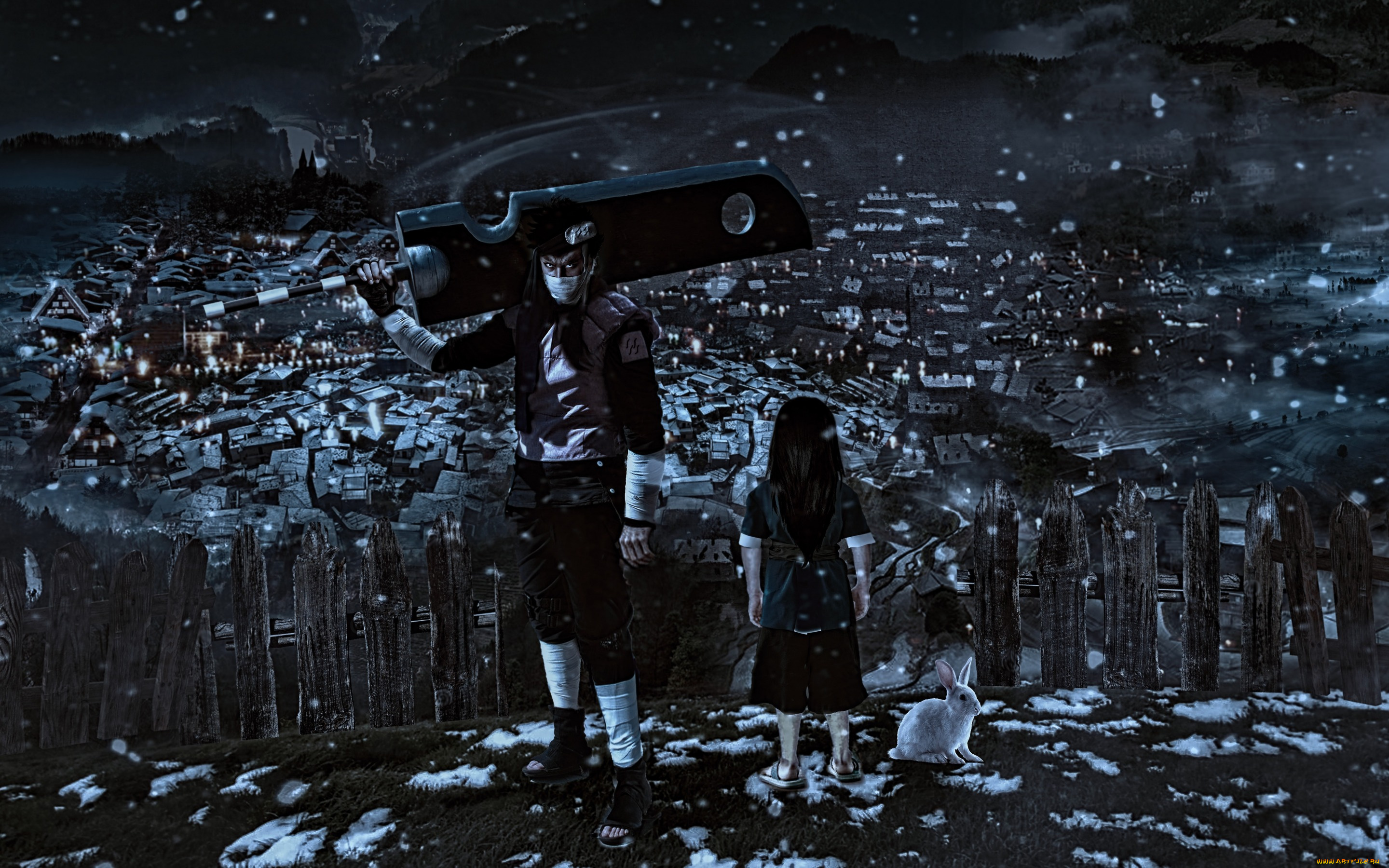 аниме, naruto, shippuden, nukenin, kekkei, genkai, anbu, hakku, zabuza, momochi