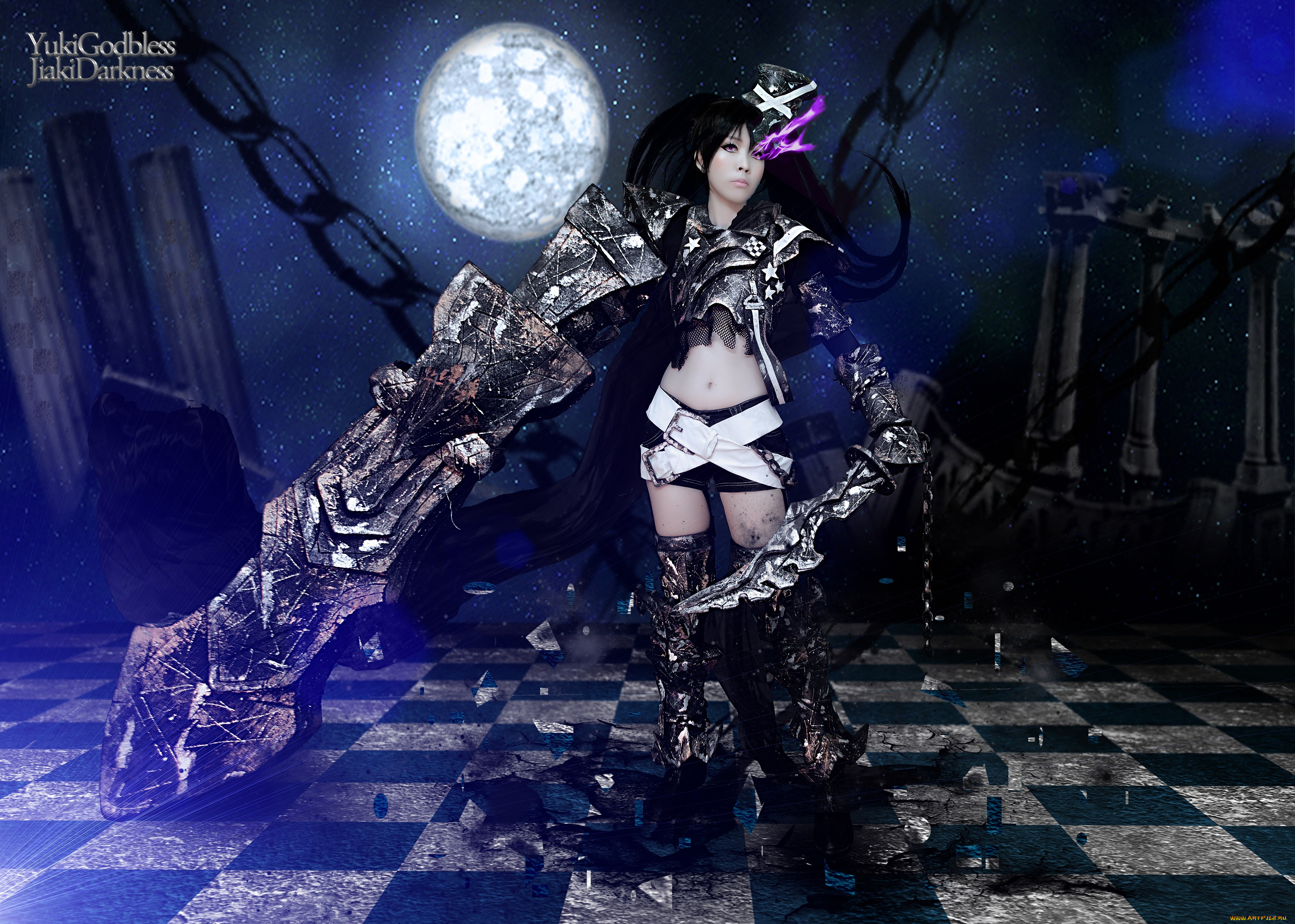 разное, cosplay, , косплей, black, rock, shooter, yuki, godbless