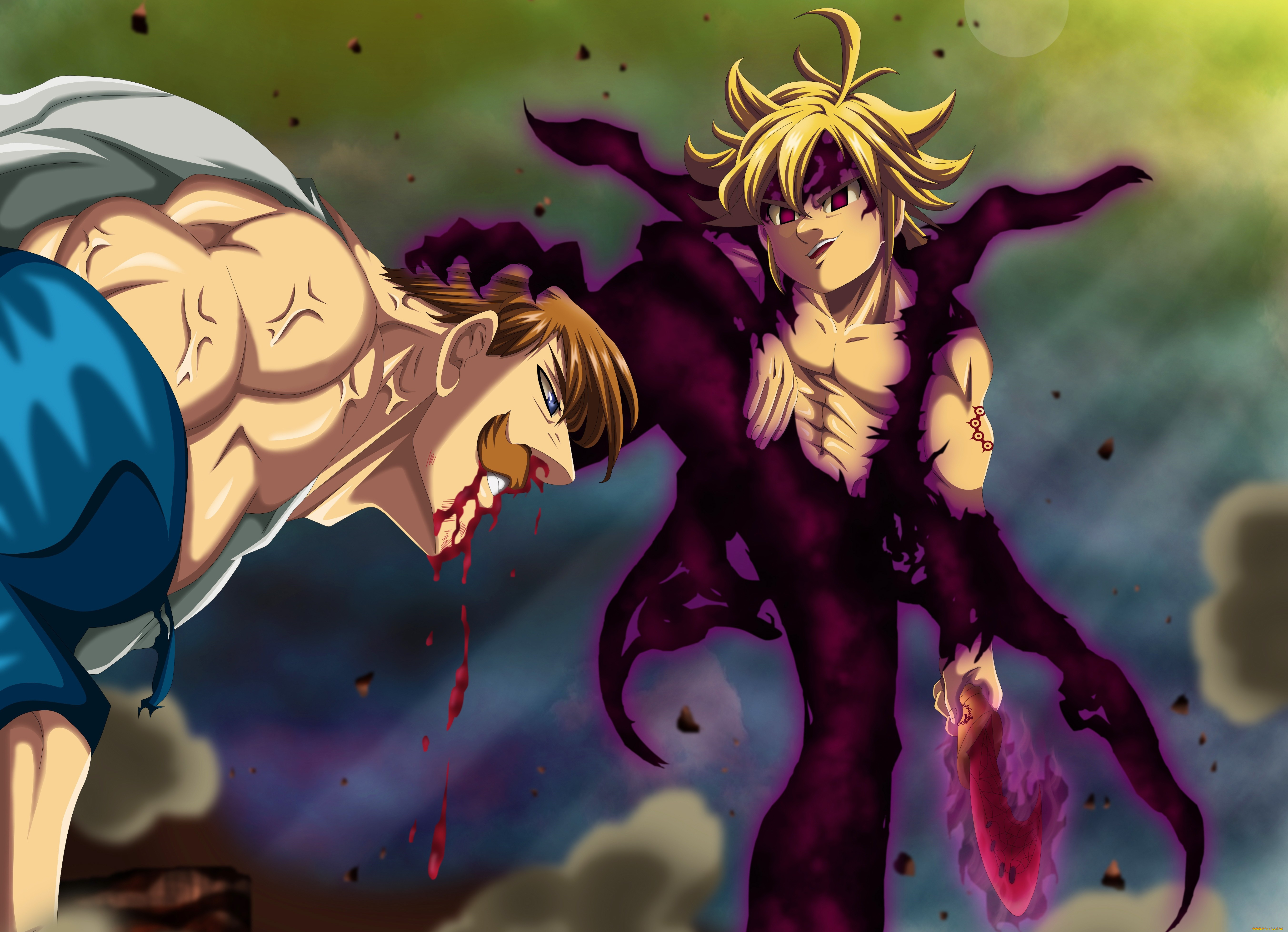 аниме, nanatsu, no, taizai, japonese, manga