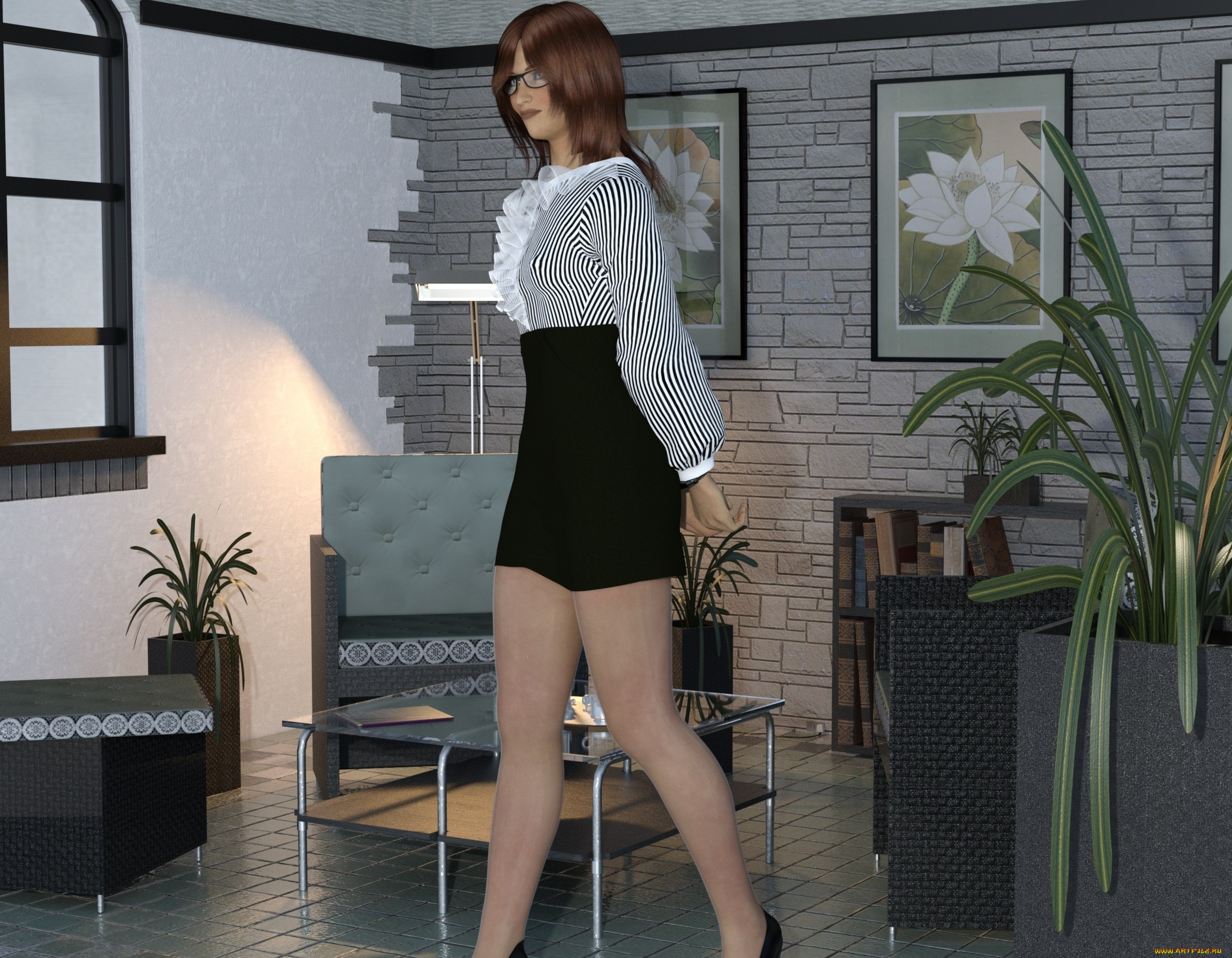 3д, графика, люди, , people, взгляд, девушка, фон