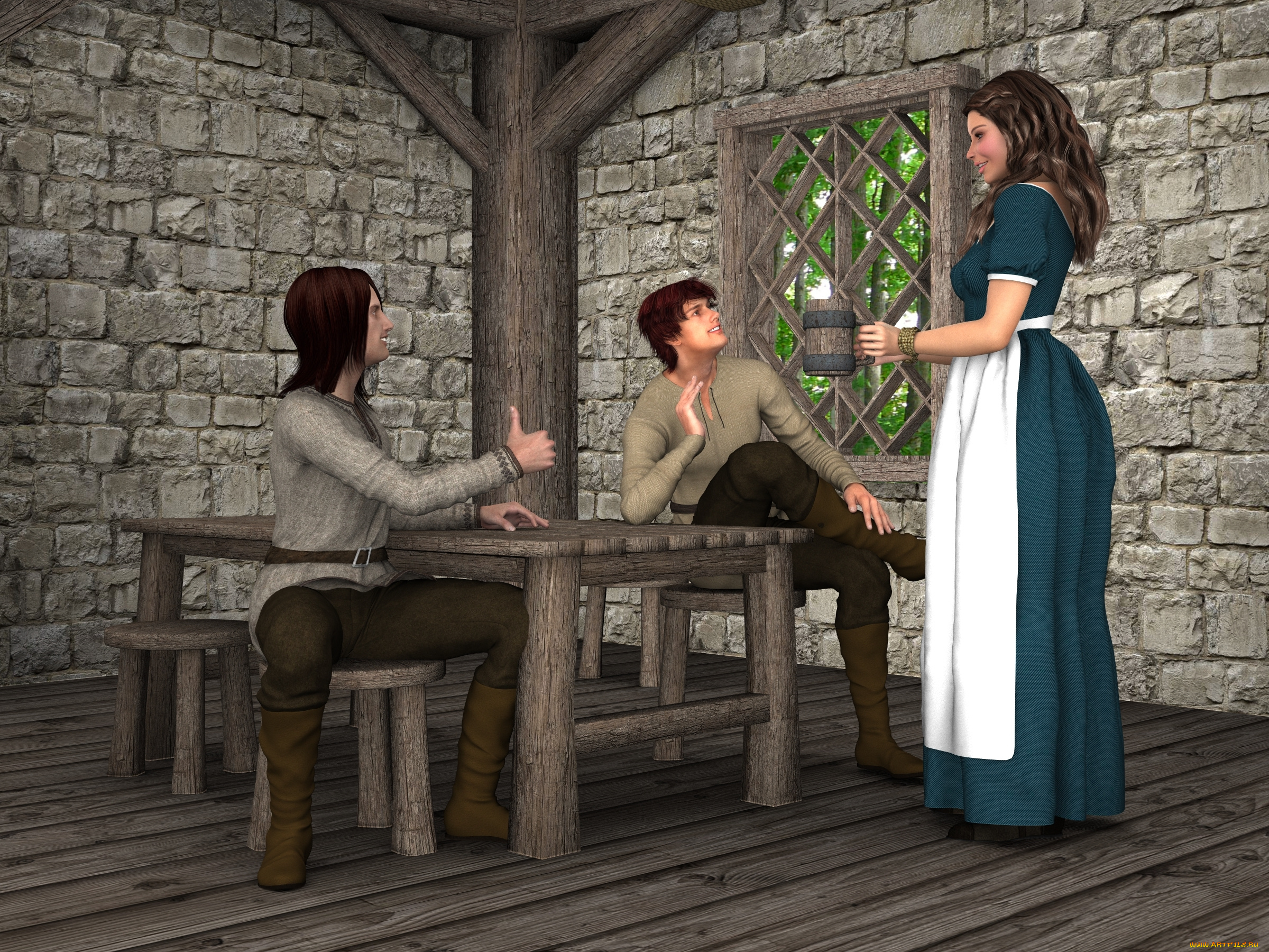 3д, графика, фантазия, , fantasy, фон, взгляд, девушка