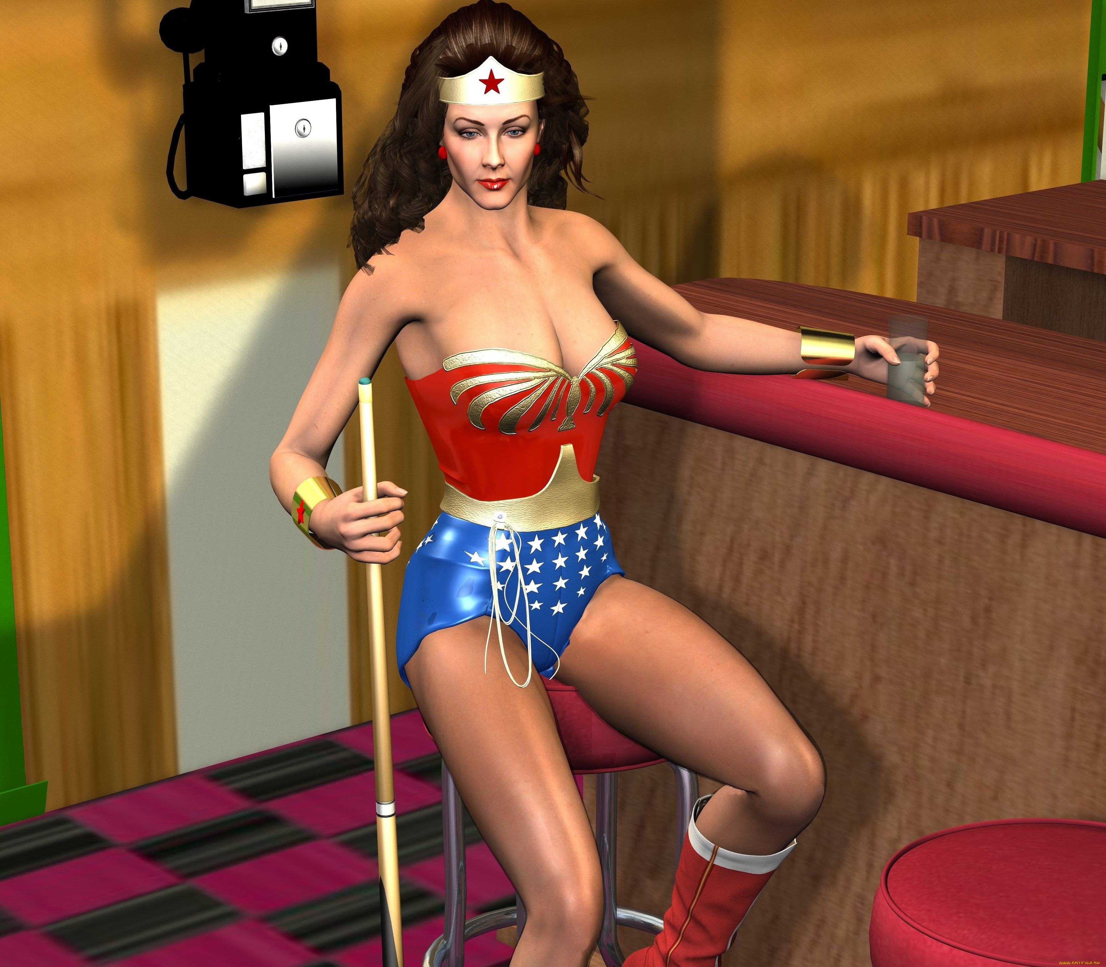 3д, графика, фантазия, , fantasy, девушка, фон, взгляд