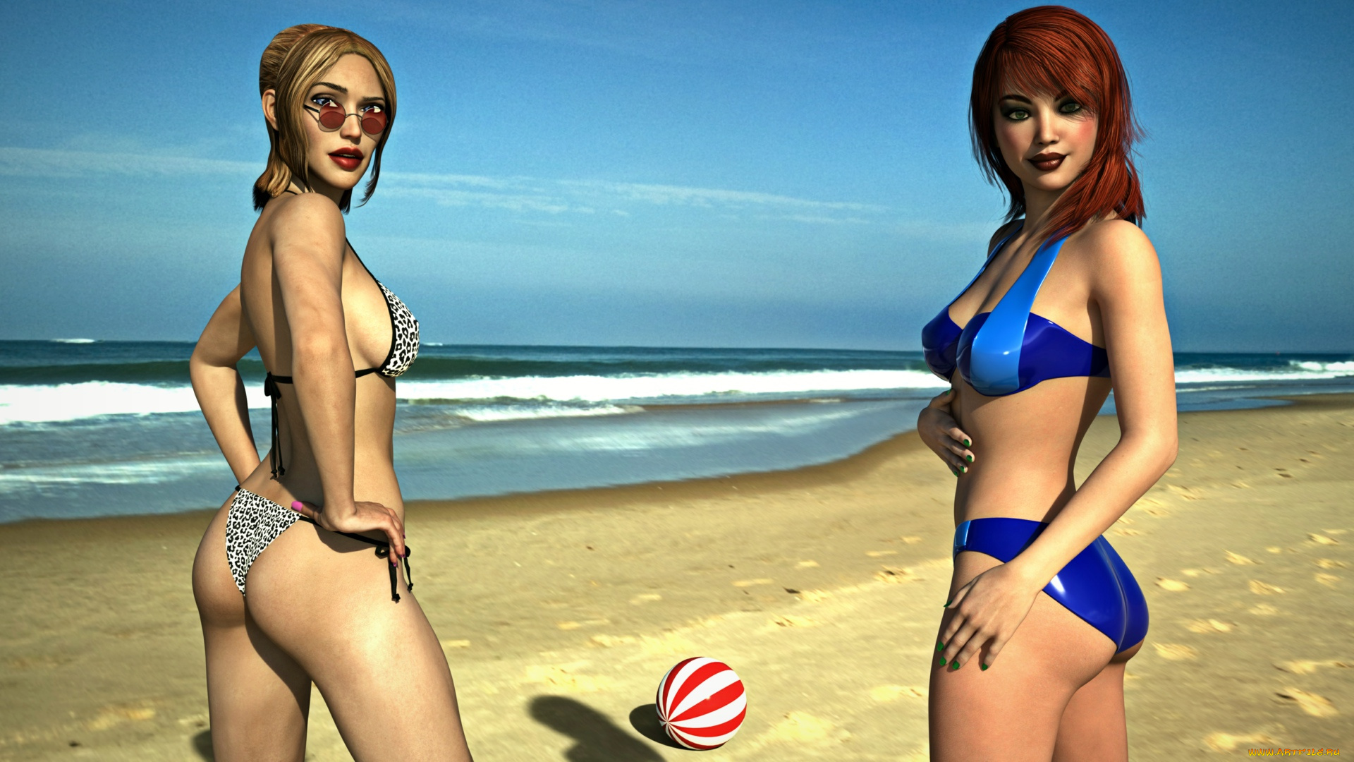 3д, графика, люди, , people, фон, девушки, взгляд