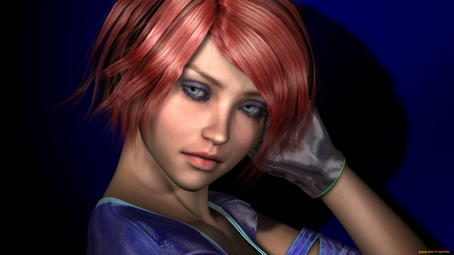 3д, графика, портрет, , portraits, фон, взгляд, девушка