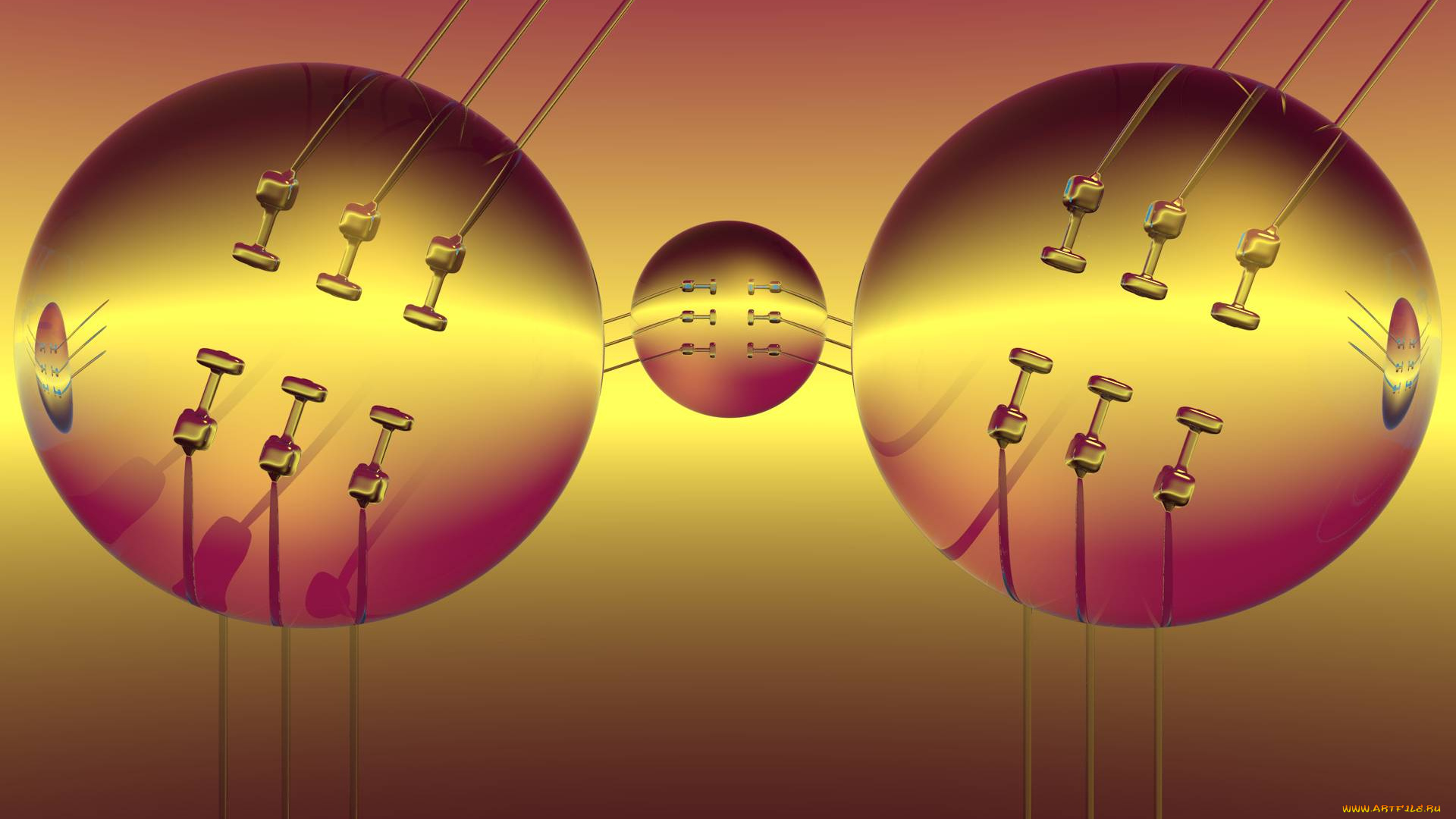 3д, графика, шары, , balls, фон, шары